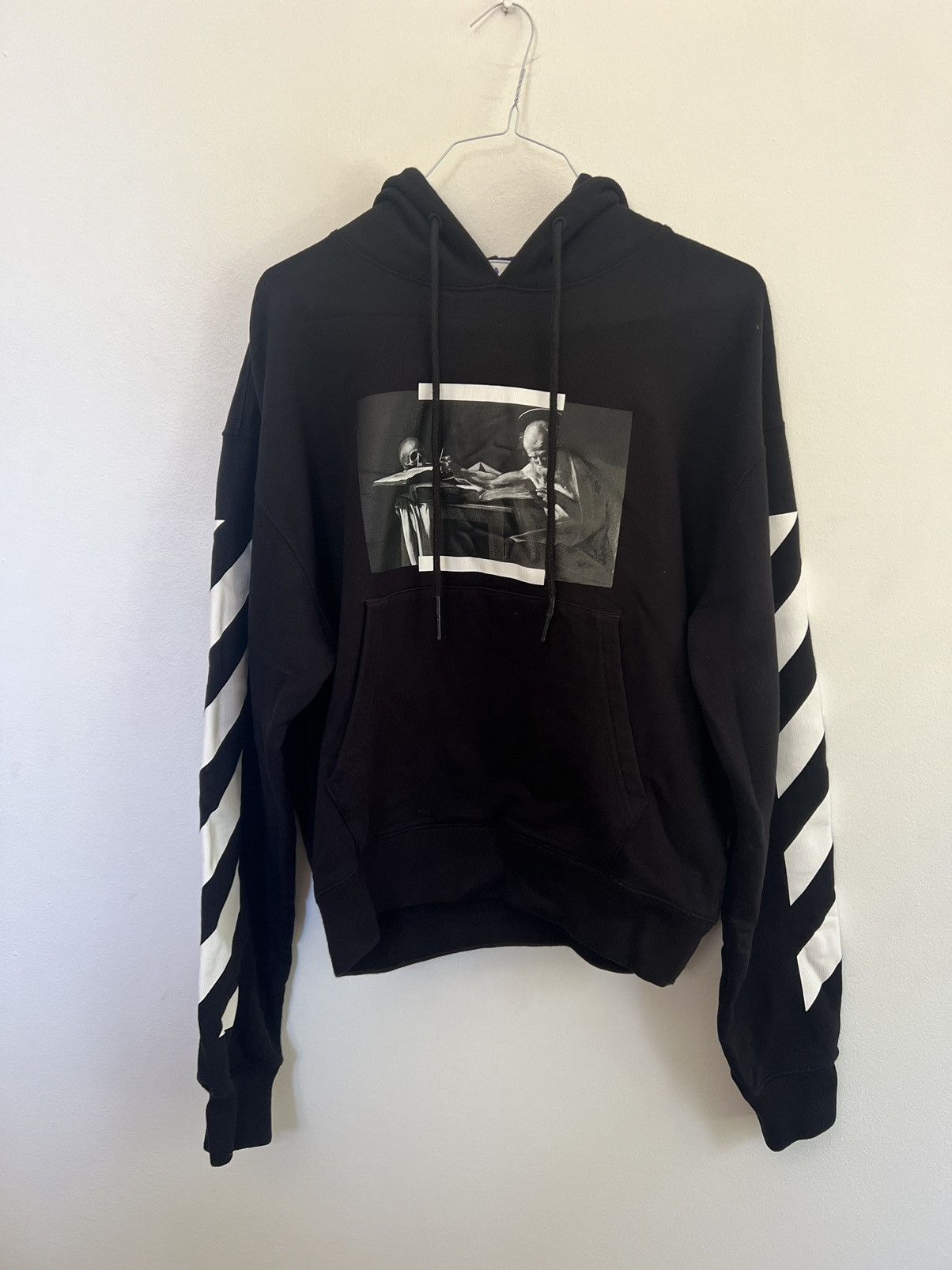 Off-White Off white Caravaggio print Logo hoodie Size US S / EU 44-46 / 1 - 1 Thumbnail