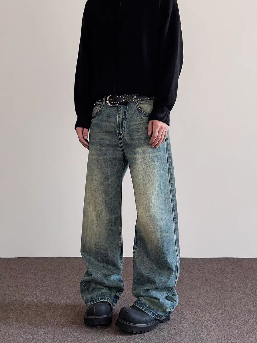 Japanese Brand × Jean High street washed straight micro flare straight leg jeans Size US 30 / EU 46 - 4 Thumbnail