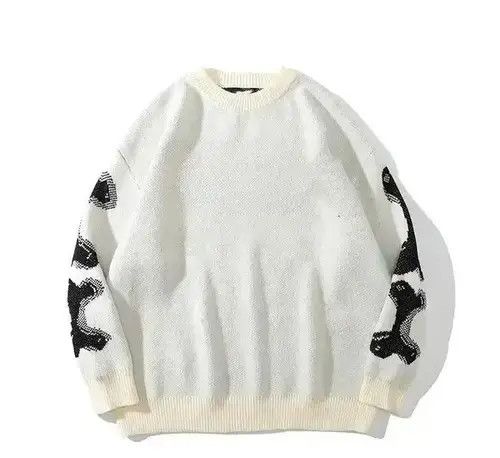 Other Oversized Skeleton Bone Printed Knitted Sweaters Size US L / EU 52-54 / 3 - 2 Thumbnail