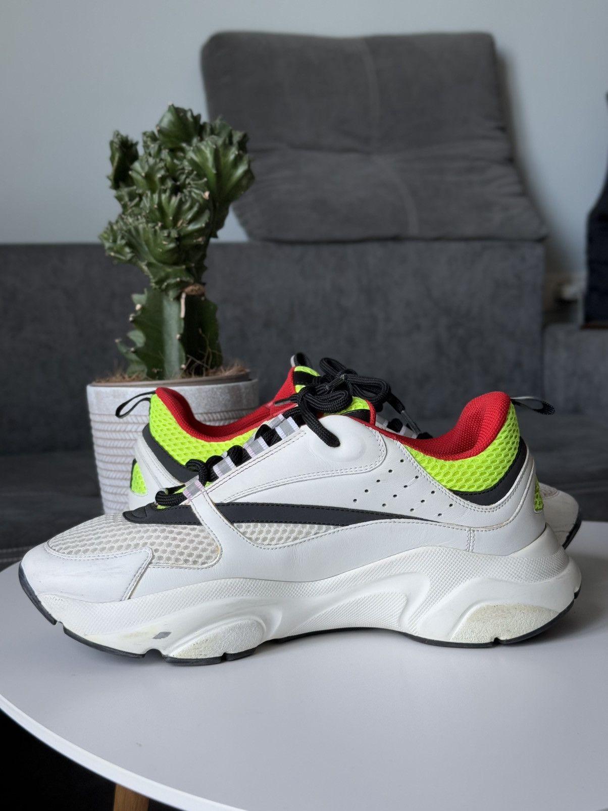Dior DIOR B22 Sneaker Multicolor Neon Yellow Ref Size US 9 / EU 42 - 12 Thumbnail
