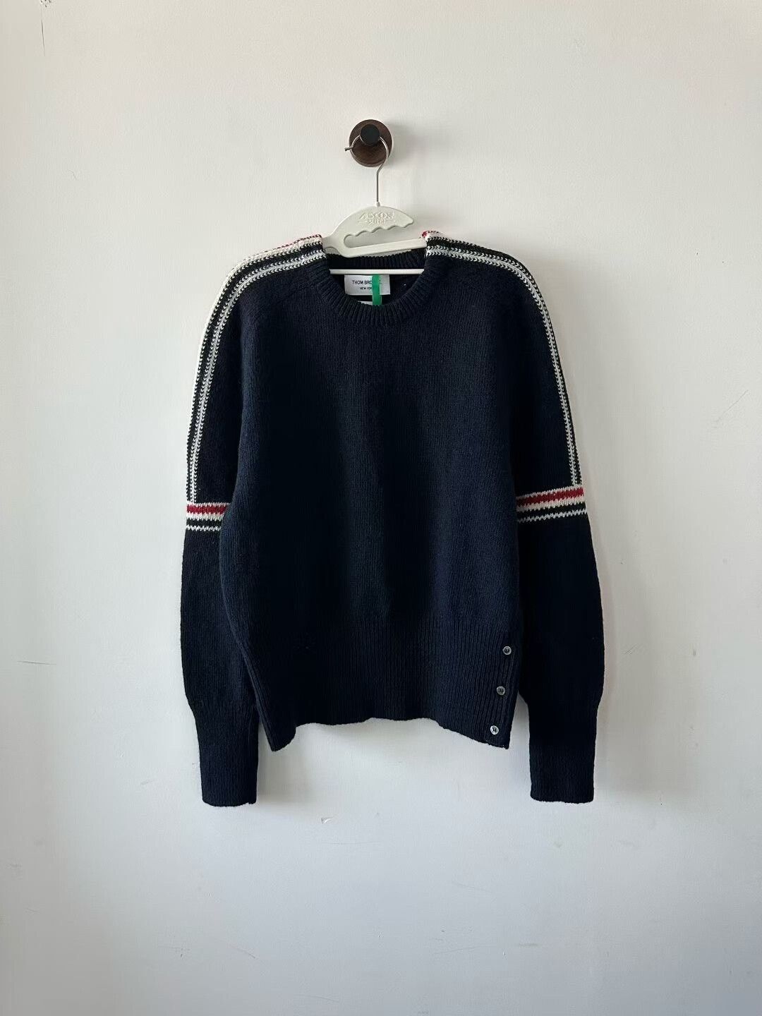 Thom Browne Thom Browne Blue Striped Wool Sweater Size US M / EU 48-50 / 2 - 1 Thumbnail