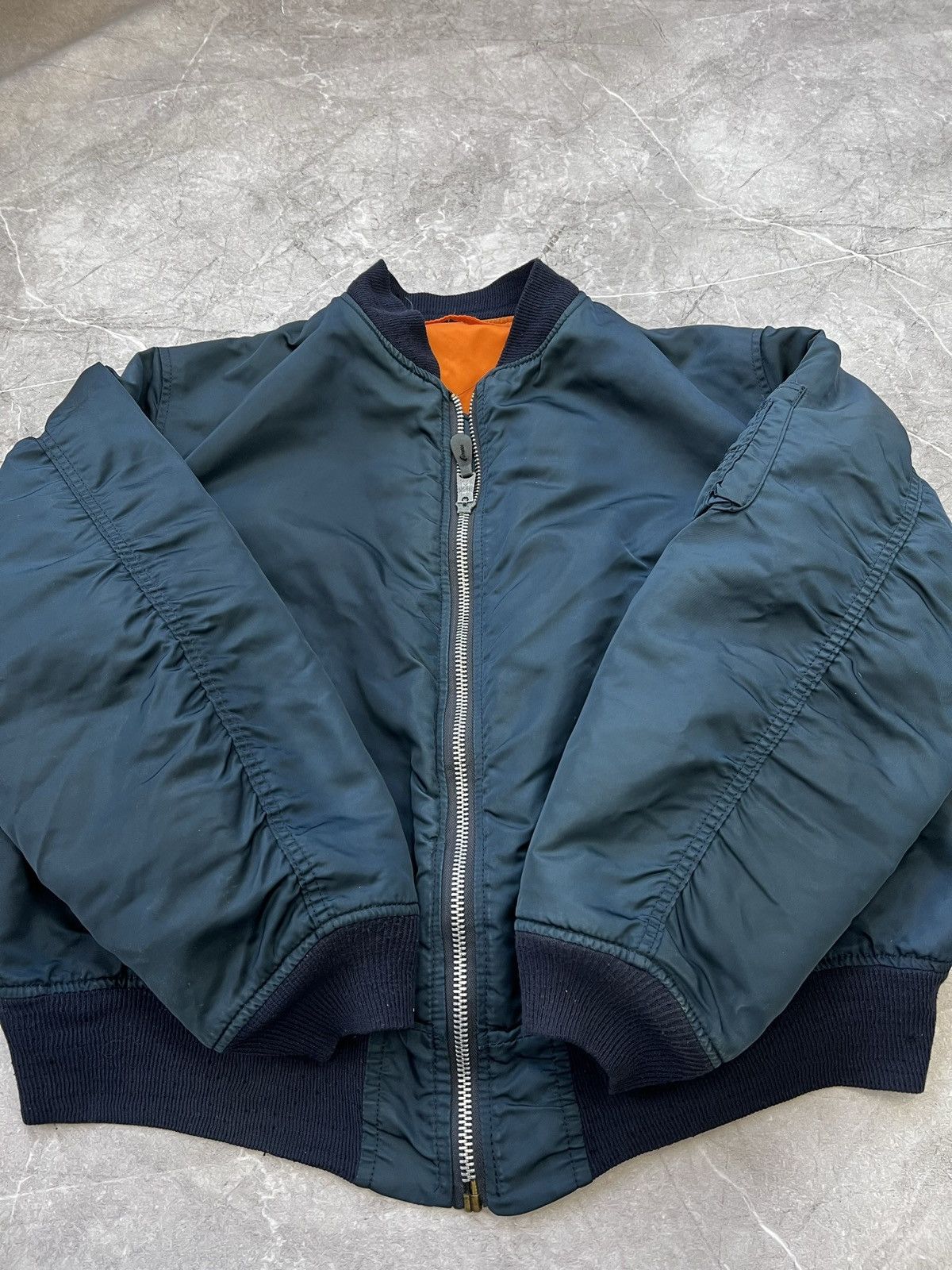 Alpha Industries VINTAGE 90s 80s ALPHA INDUSTRIES BOMBER JACKET KANYE VIBE Size US XL / EU 56 / 4 - 4 Thumbnail