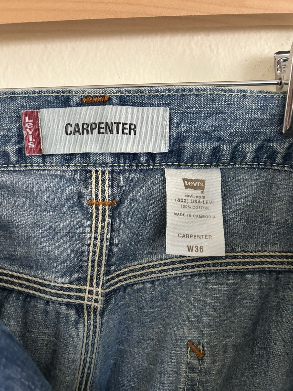 Levi's Levi's Carpenter Denim Shorts Size US 36 / EU 52 - 5 Thumbnail