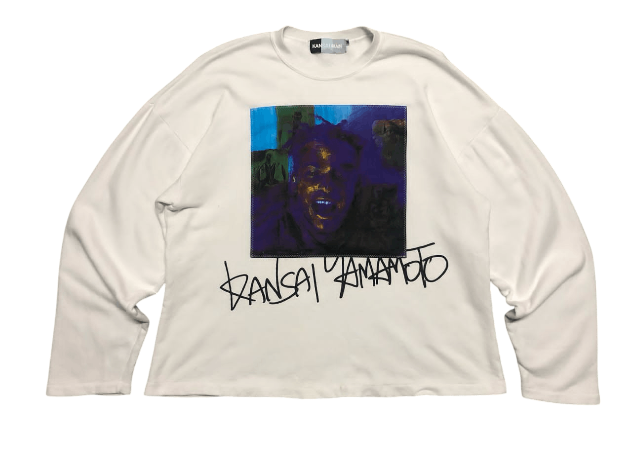 Kansai Yamamoto 90s Kansai Yamamoto Script Man Photo Sweatshirt Size US M / EU 48-50 / 2 - 1 Thumbnail