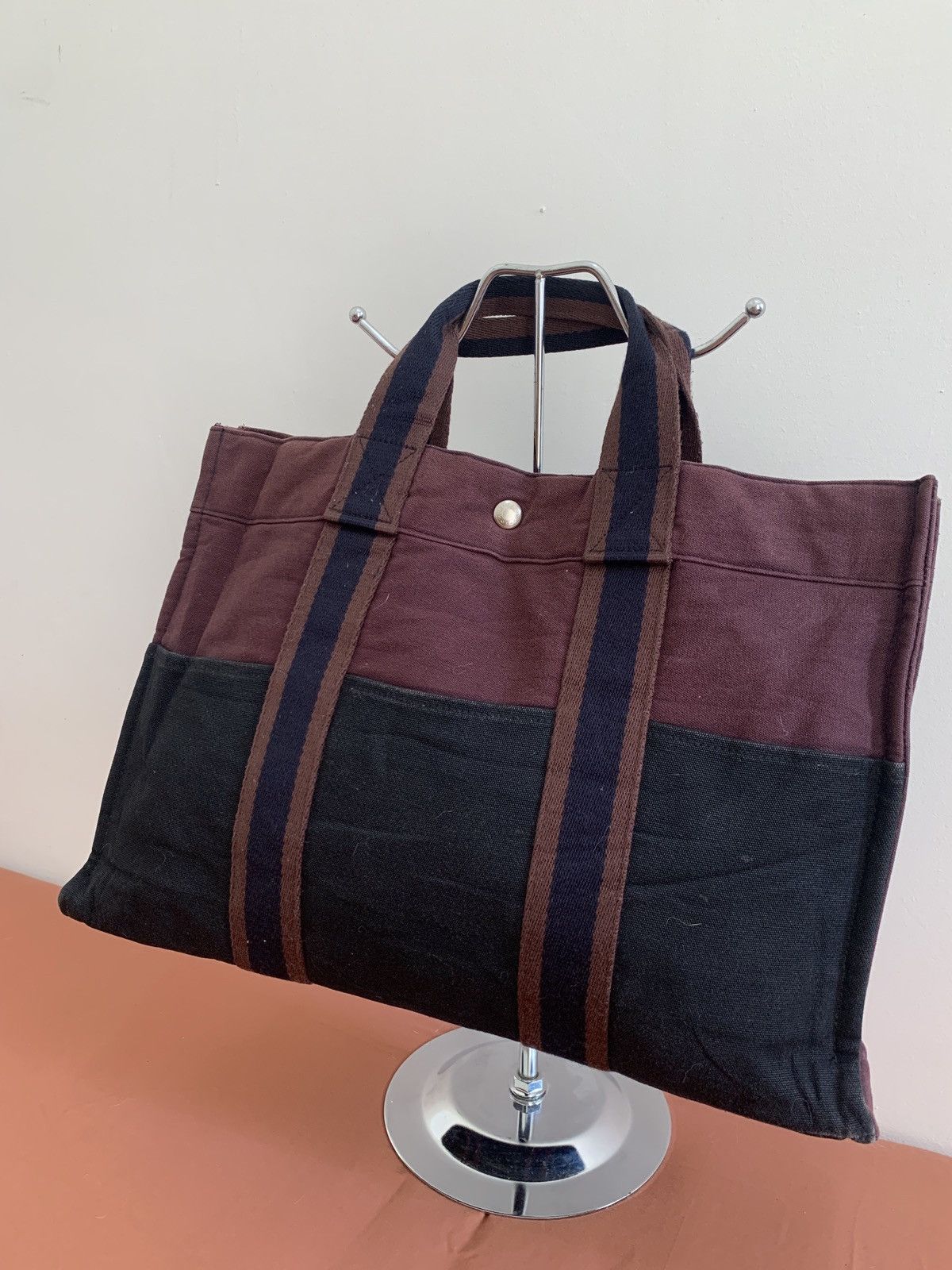 Hermes HERMES - Paris Tote Bag Canvas Size ONE SIZE - 3 Thumbnail