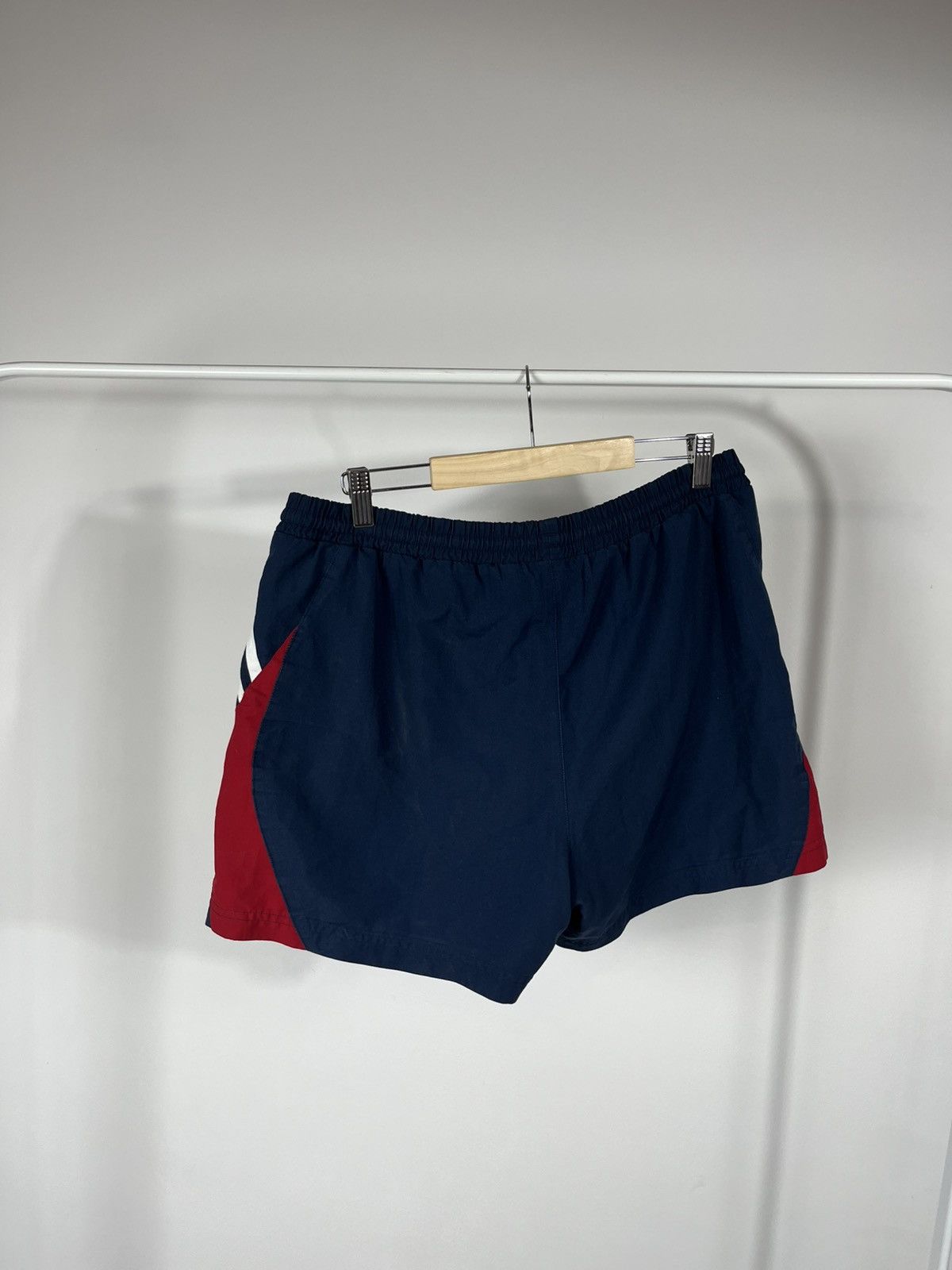 Adidas Vintage Adidas Swim Shorts Navy Red 3-Stripes Embroidered M Size US 32 / EU 48 - 10 Thumbnail