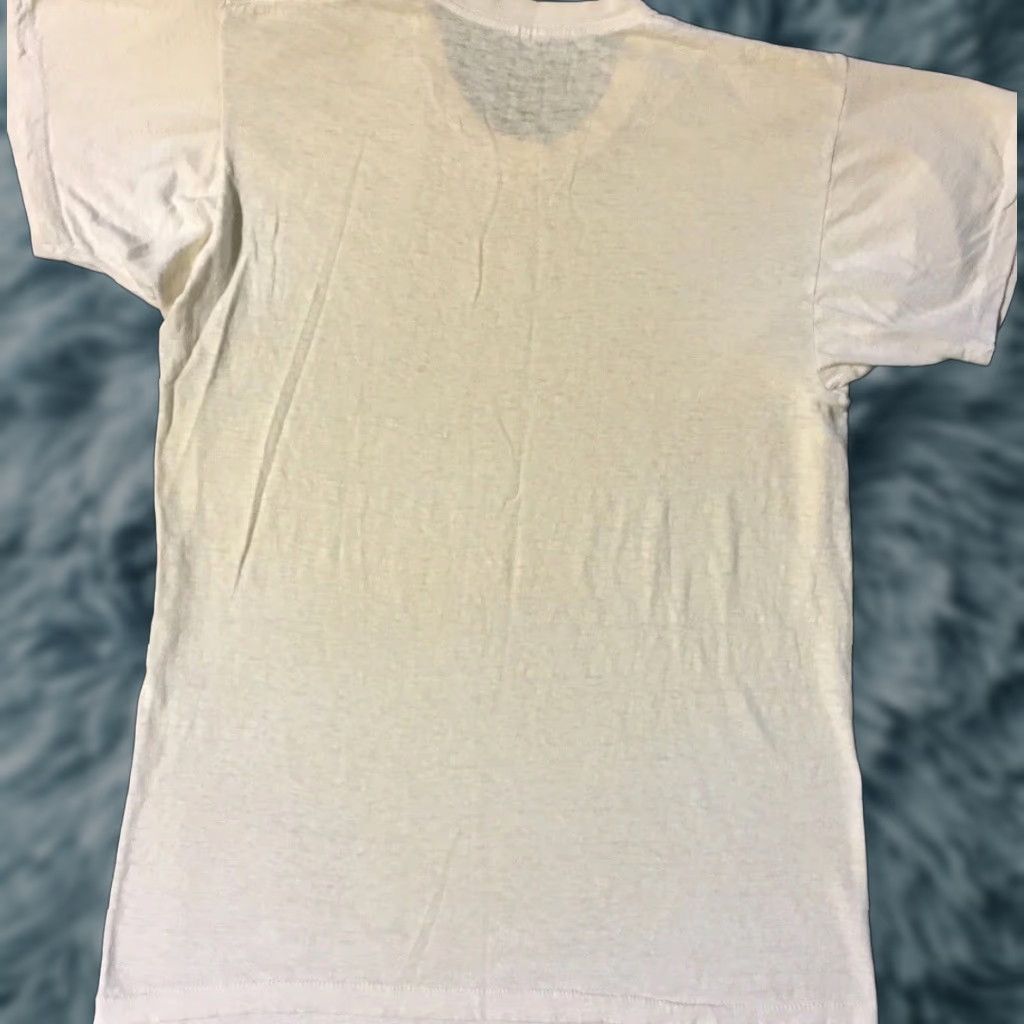 Thrasher VINTAGE Single Stitch T-Shirt Shirt USA S White 80s Grunge Biker Punk Distressed Thrashed 90s Mens XS? Size US S / EU 44-46 / 1 - 1 Thumbnail