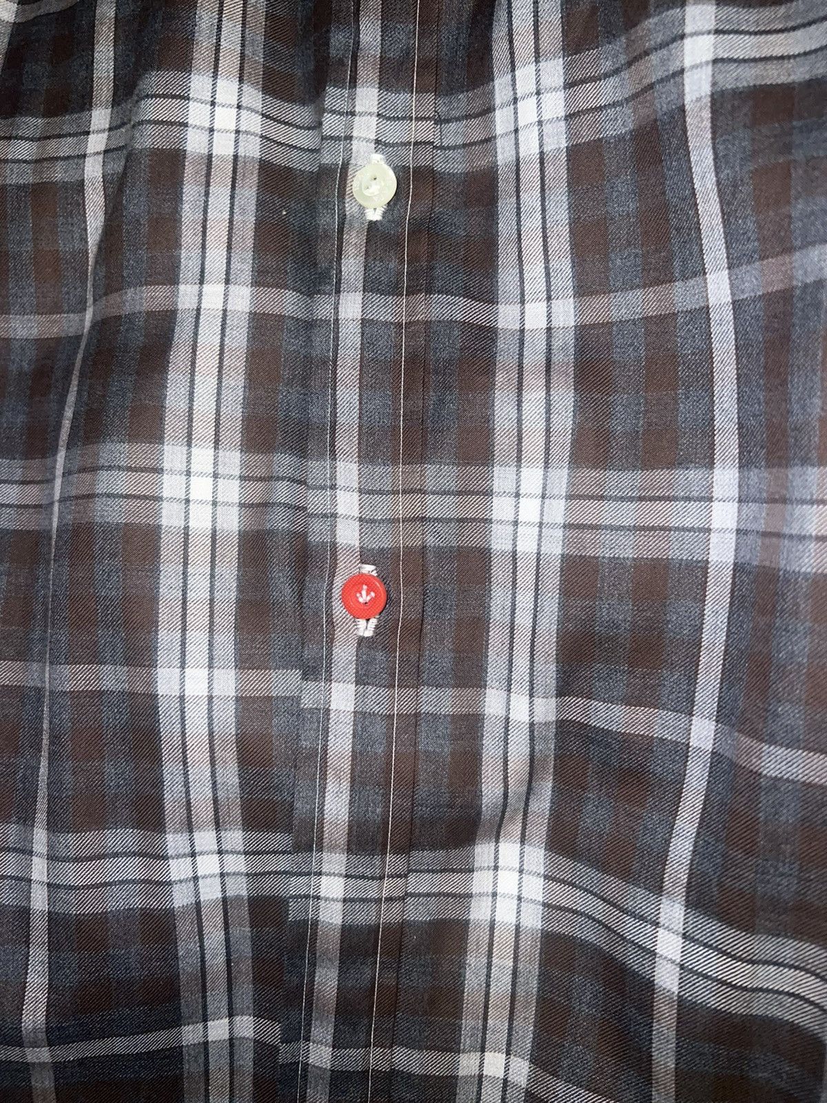 Isaia Isaia Napoli Plaid Print Long Sleeve Shirt – Size 16.5 / 42 Size US L / EU 52-54 / 3 - 10 Thumbnail