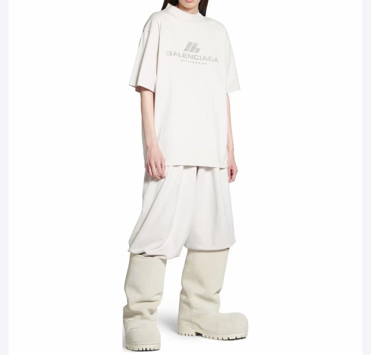 Balenciaga Balenciaga 24 FW white Activewear reflective Logo short sle Size US XS / EU 42 / 0 - 7 Thumbnail