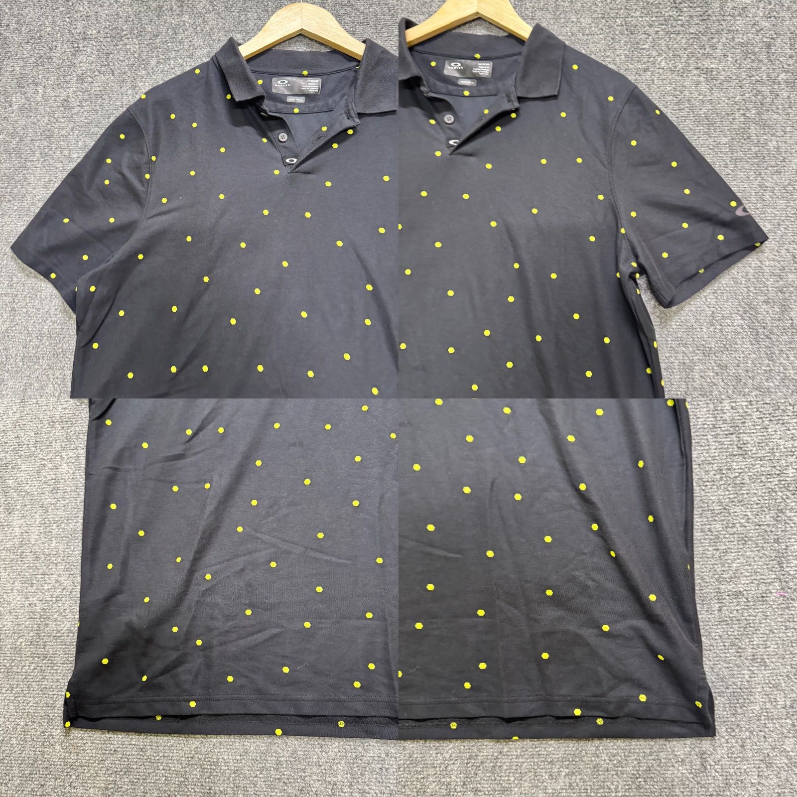Oakley Oakley Polo Shirt Men XL Regular Hydrolix Spotted Golf Activewear Black Polo Shirt Mens XL Regular Hydrolix Spotted Golf Activewear Size US XL / EU 56 / 4 - 8 Thumbnail