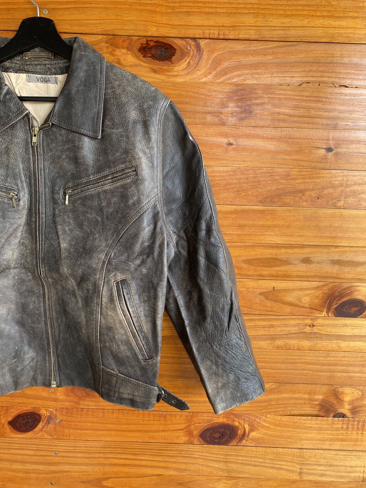 Genuine Leather Vintage VOGA Brown Leather Jacket – Classic Timeless Style Size US M / EU 48-50 / 2 - 6 Thumbnail