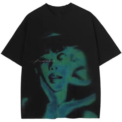 VIBE 90’s Design Face Girl Printed Vintage T-Shirt y2k Size US M / EU 48-50 / 2 - 1 Thumbnail