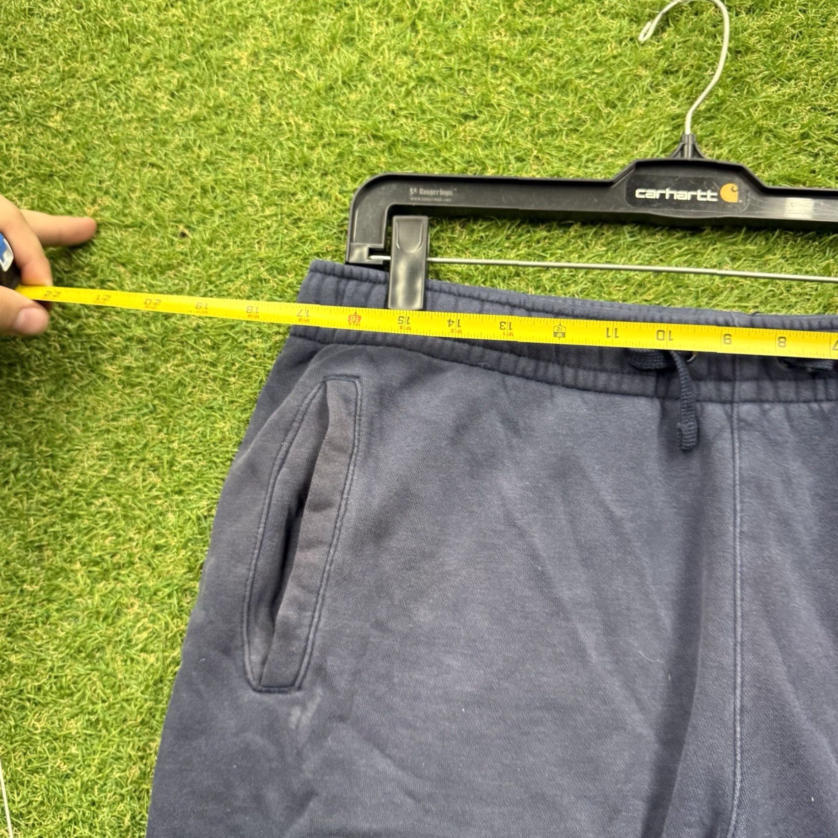 Nike Nike Sweat Shorts Mens Large Blue Cotton Cargo Pocket 8" Inseam Gym Work Out Size US 33 - 6 Thumbnail