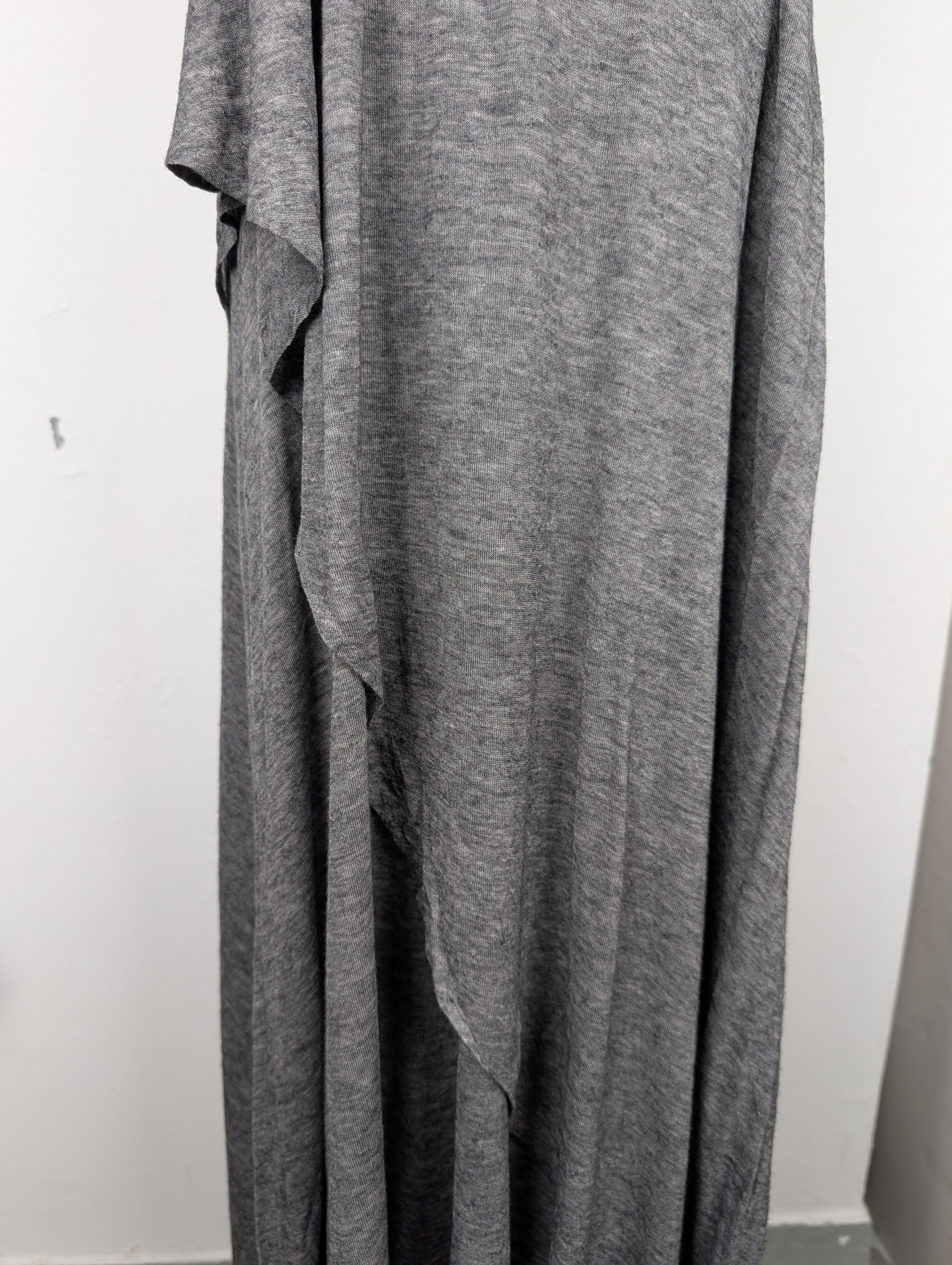 3.1 Phillip Lim Grey Open Neck Wool Flare Dress Size S / US 4 / IT 40 - 3 Thumbnail