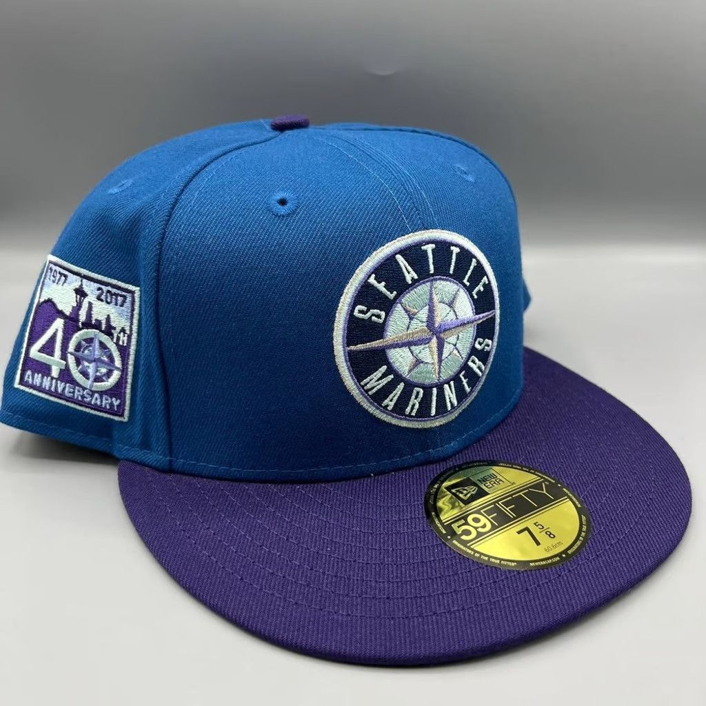 New Era Seattle Mariners Hat Men 7 5/8 59Fifty New Era Fitted Cap Size ONE SIZE - 1 Thumbnail