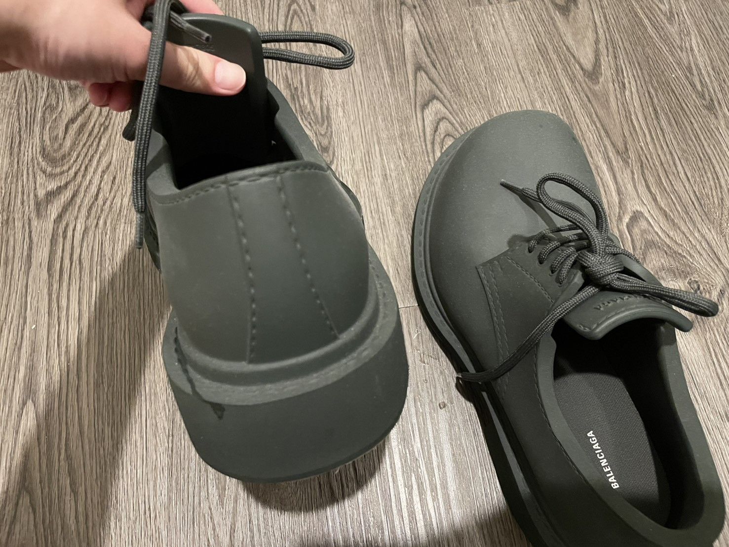 Balenciaga Steroid Derby in Dark Khaki Size US 8 / EU 41 - 4 Thumbnail