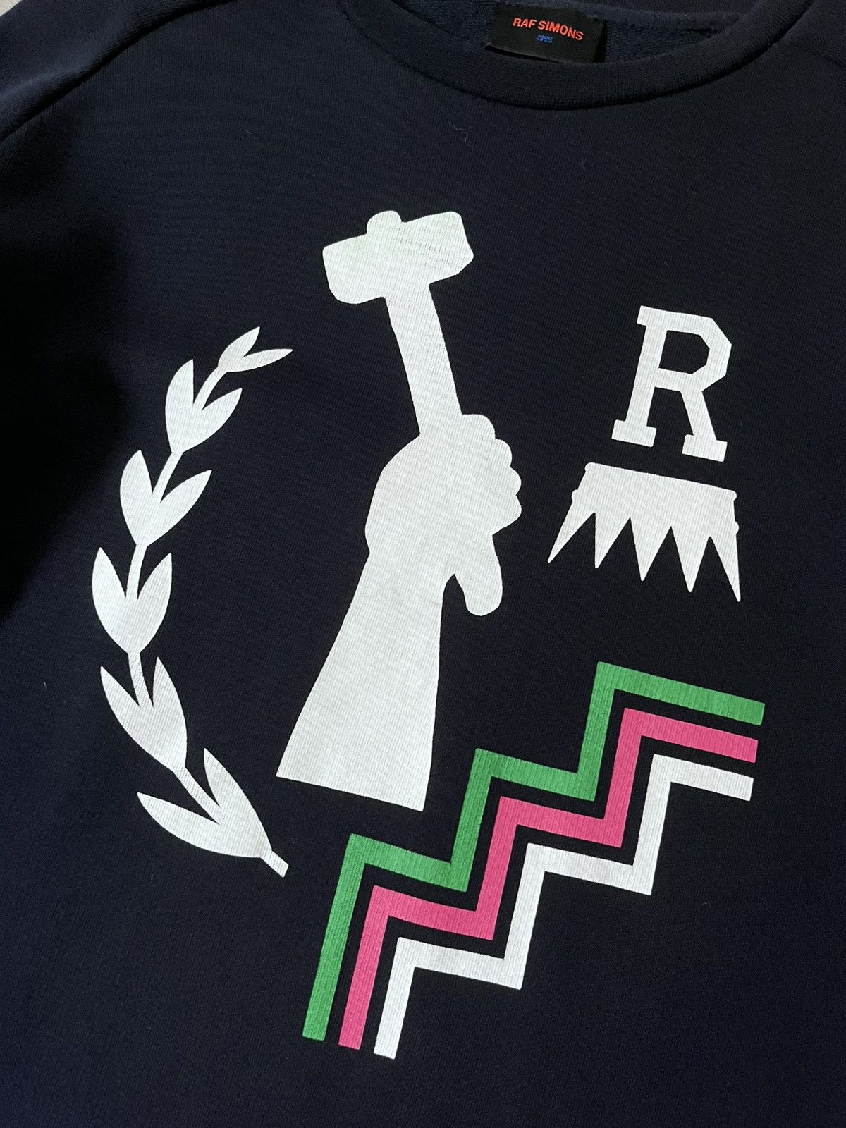 Raf Simons Raf Simons One 9 Nine 5 navy sweatshirt Size US M / EU 48-50 / 2 - 2 Thumbnail