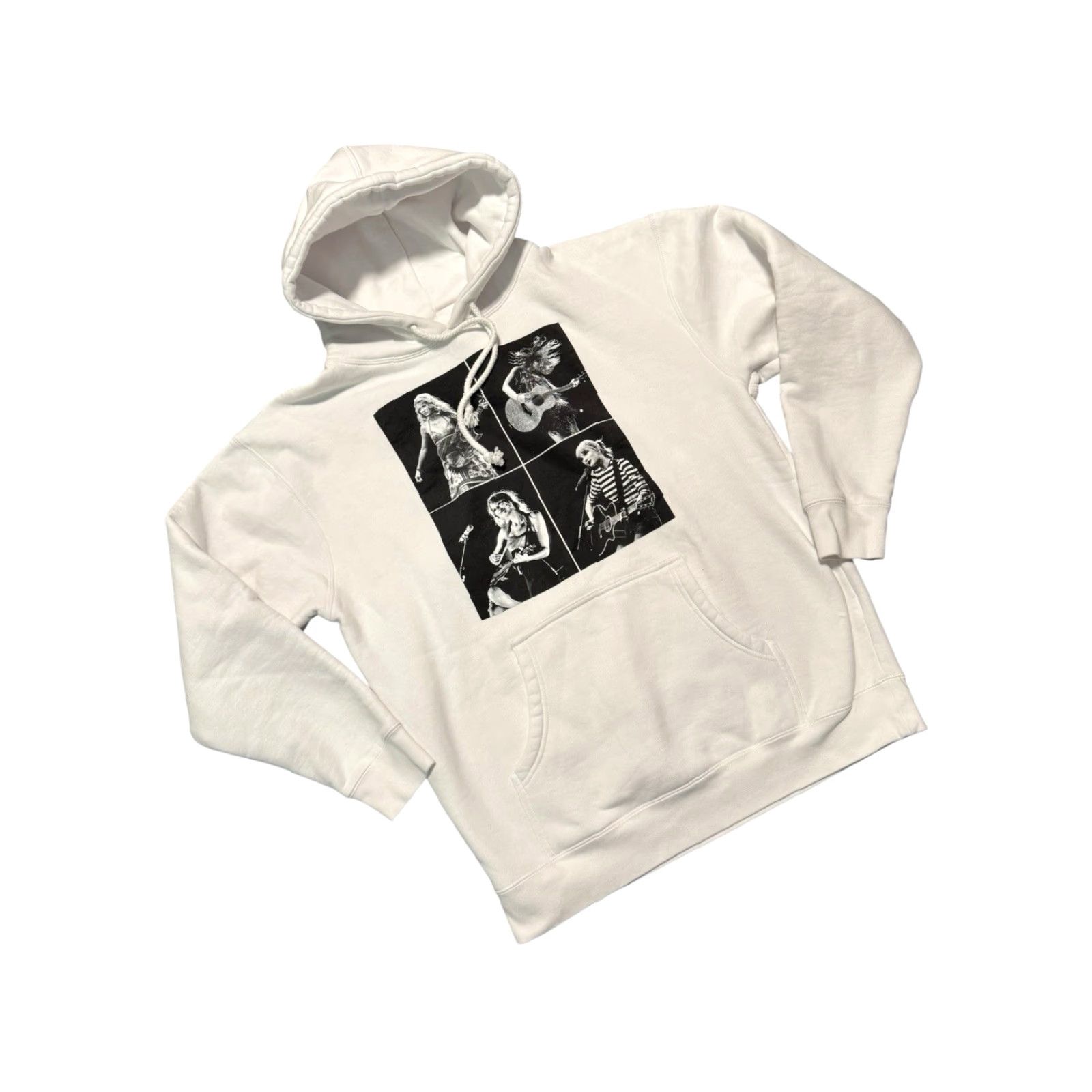 Vintage Taylor Swift Eras Tour Collage White Hoodie Size Large Size L / US 10 / IT 46 - 3 Thumbnail
