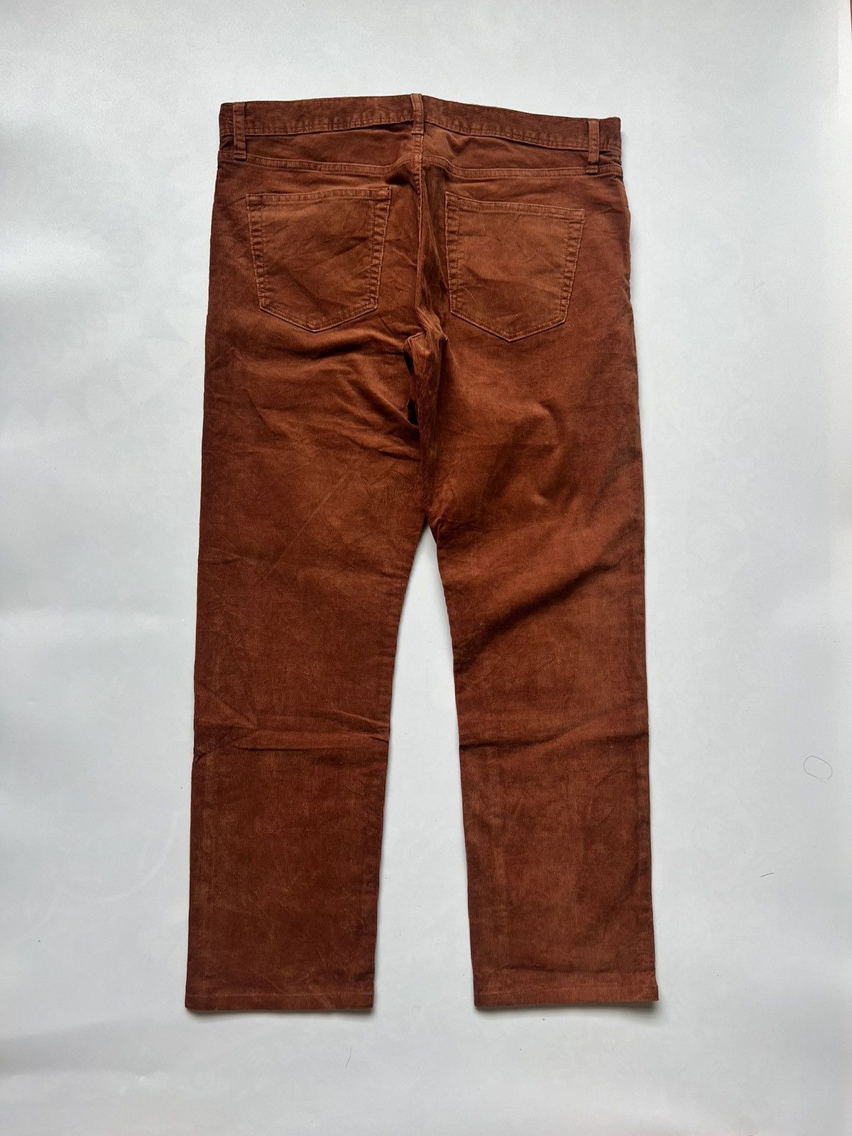 Uniqlo Uniqlo Slim Fit Orange Corduroy Pants Vintage Size US 34 / EU 50 - 4 Thumbnail