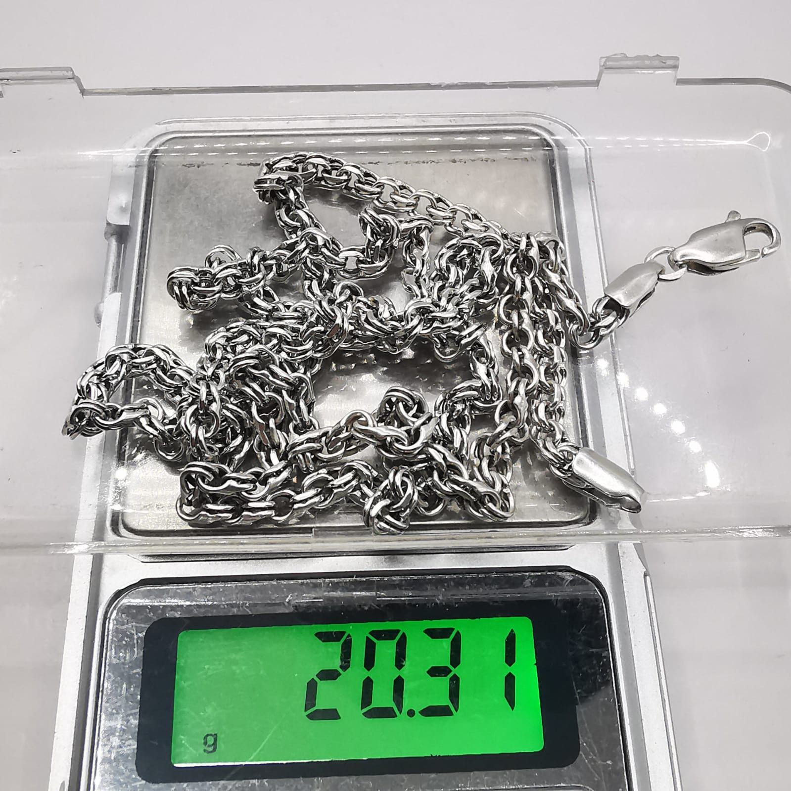 Sterling Silver Vintage Chain,925 Sterling Silver,Signed ,Handmade 20,31g Size ONE SIZE - 7 Thumbnail