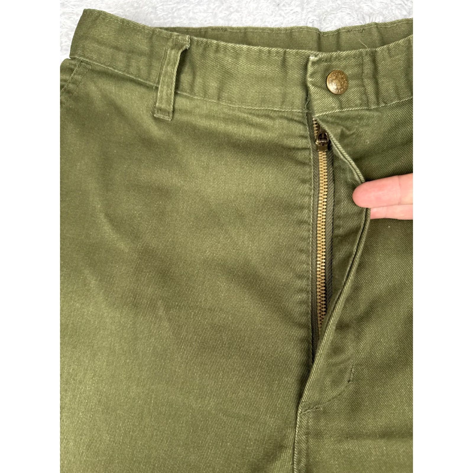 Vintage VINTAGE Boy Scouts Of America Pants Mens 32x27 Green Chino Straight Leg Official Size US 32 / EU 48 - 5 Thumbnail