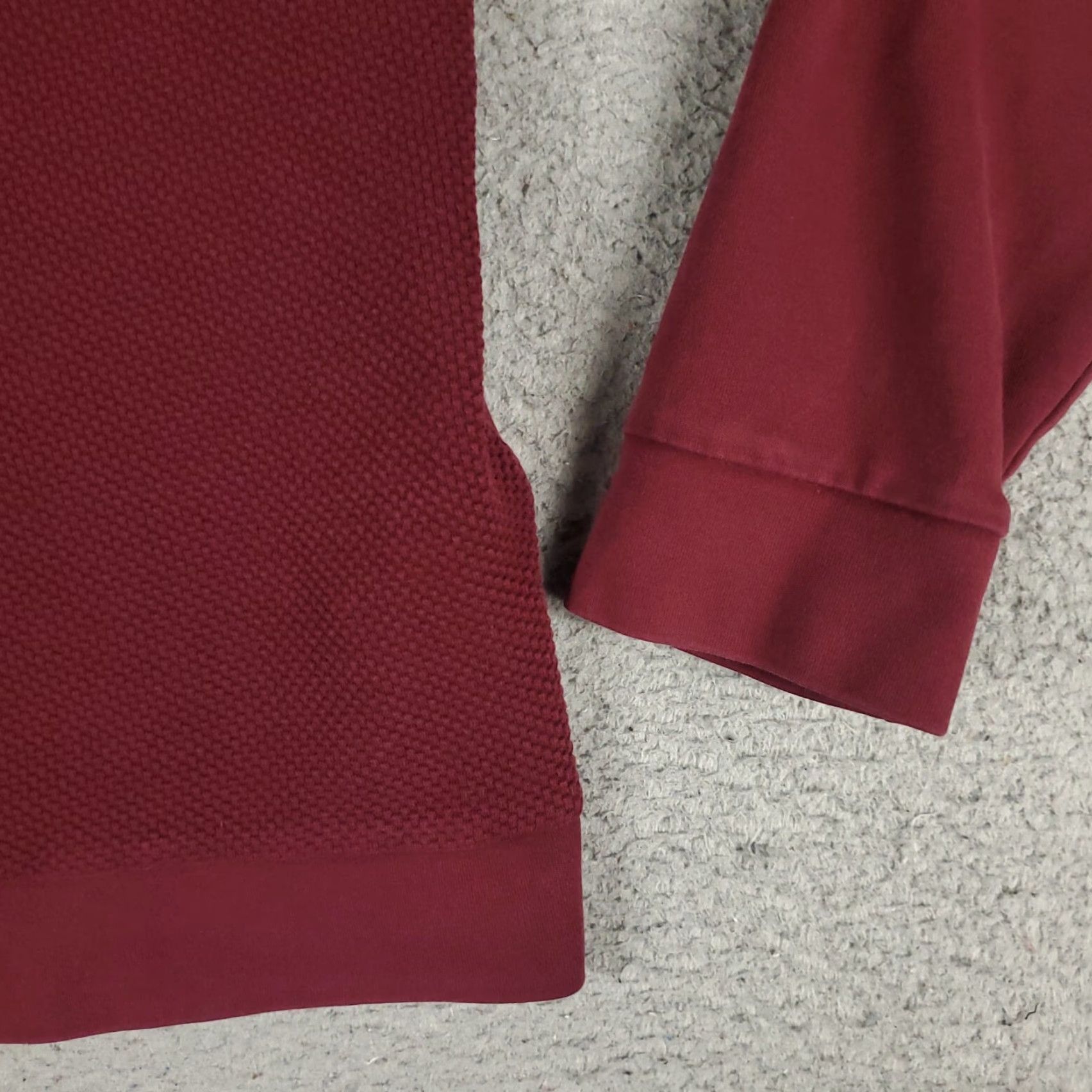 BUGATCHI BUGATCHI Sweater Mens Medium Red 1/4 Zip Pullover Knit Regular Fit Size US M / EU 48-50 / 2 - 4 Thumbnail