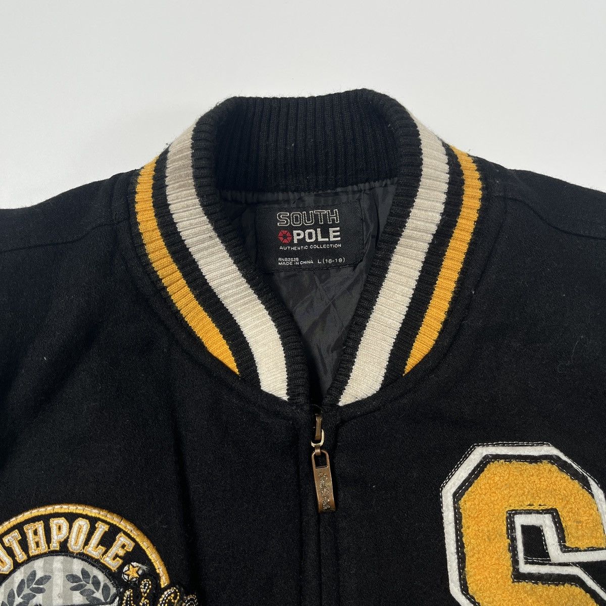 Southpole Southpole Varsity Wool & Leather Jacket Size US L / EU 52-54 / 3 - 4 Thumbnail
