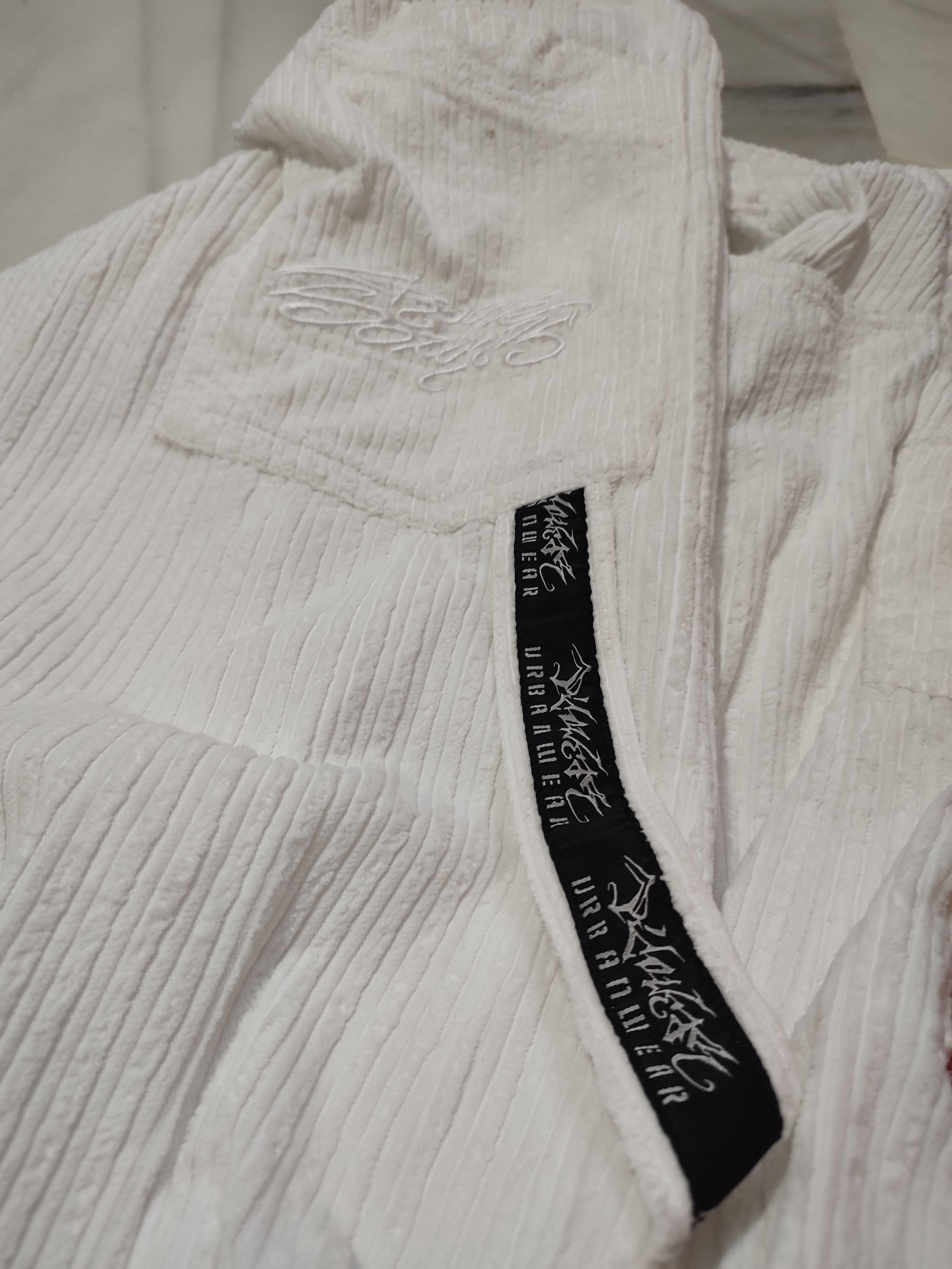 Vintage Y2k Deadstock Vintage Corduroy White Trousers Low Rise Size 30" / US 8 / IT 44 - 6 Thumbnail