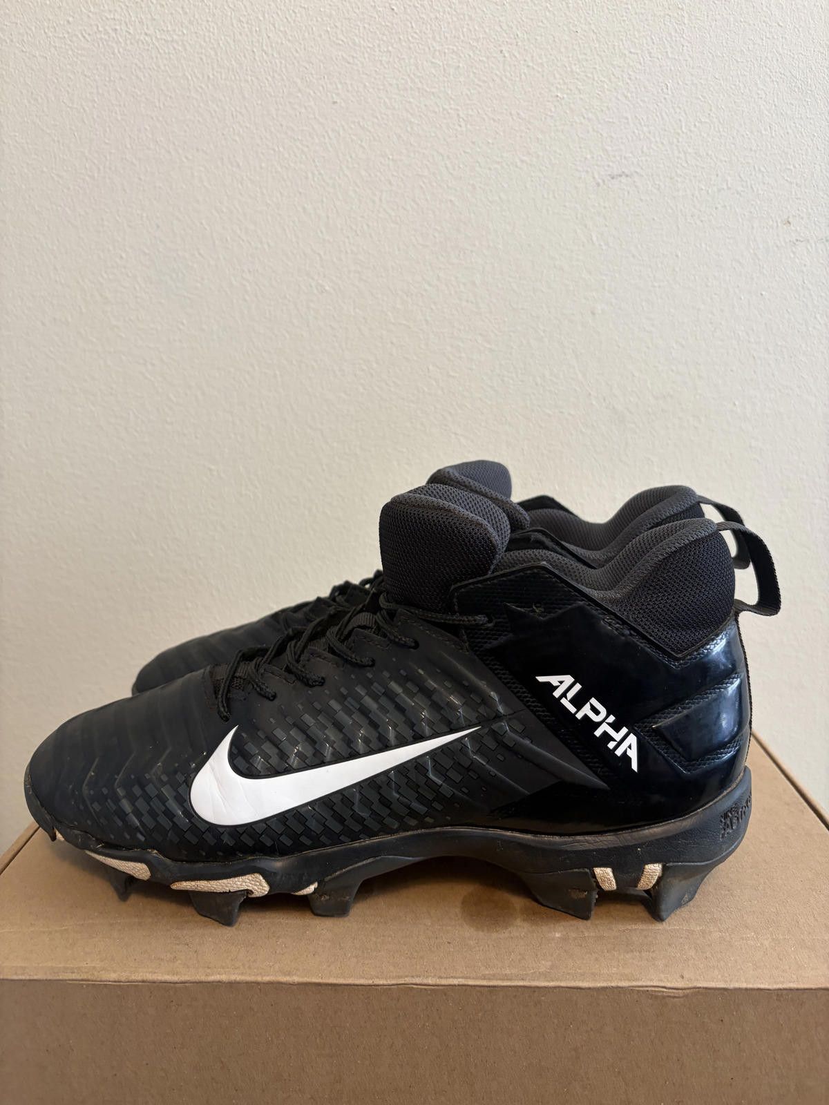 Nike Nike Men's Alpha Menace Blk Cleats (Size 7.5) Size US 7.5 / EU 40-41 - 3 Thumbnail