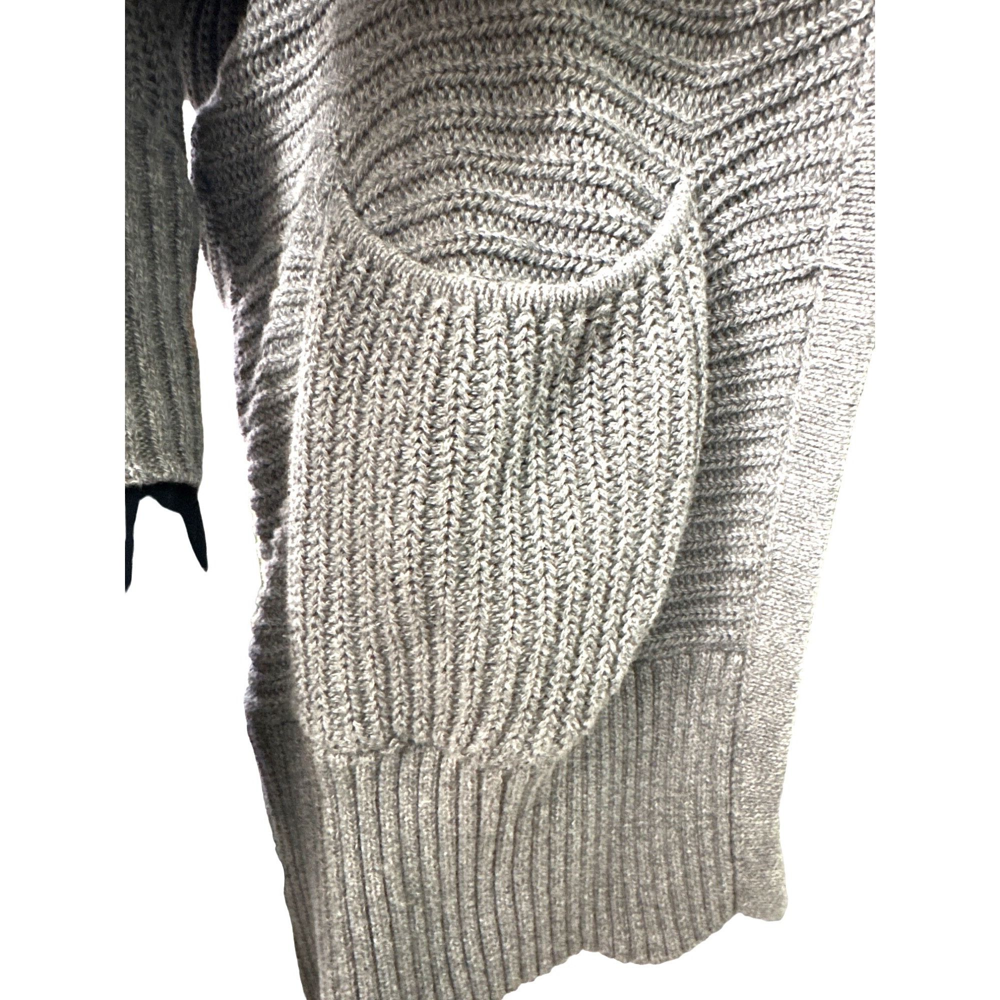 American Eagle Outfitters American Eagle Outfitters Ribbed Knit Batwing Gray Cardigan Size S / US 4 / IT 40 - 7 Thumbnail