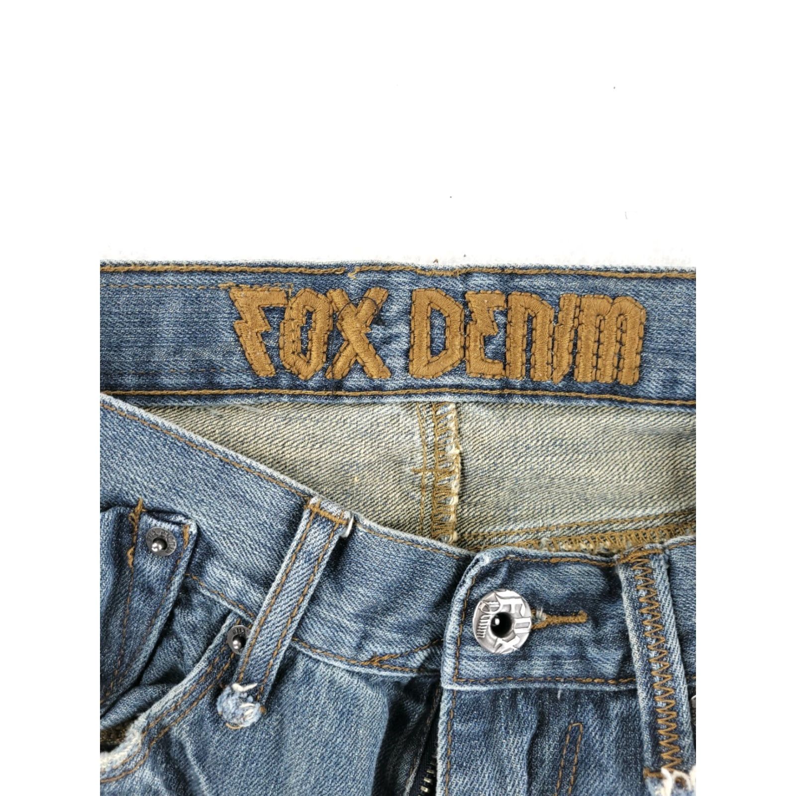 Fox Racing Fox Jeans Men's 28x28 Blue Low Rise Straight Fit Denim Pants Size US 28 / EU 44 - 3 Thumbnail