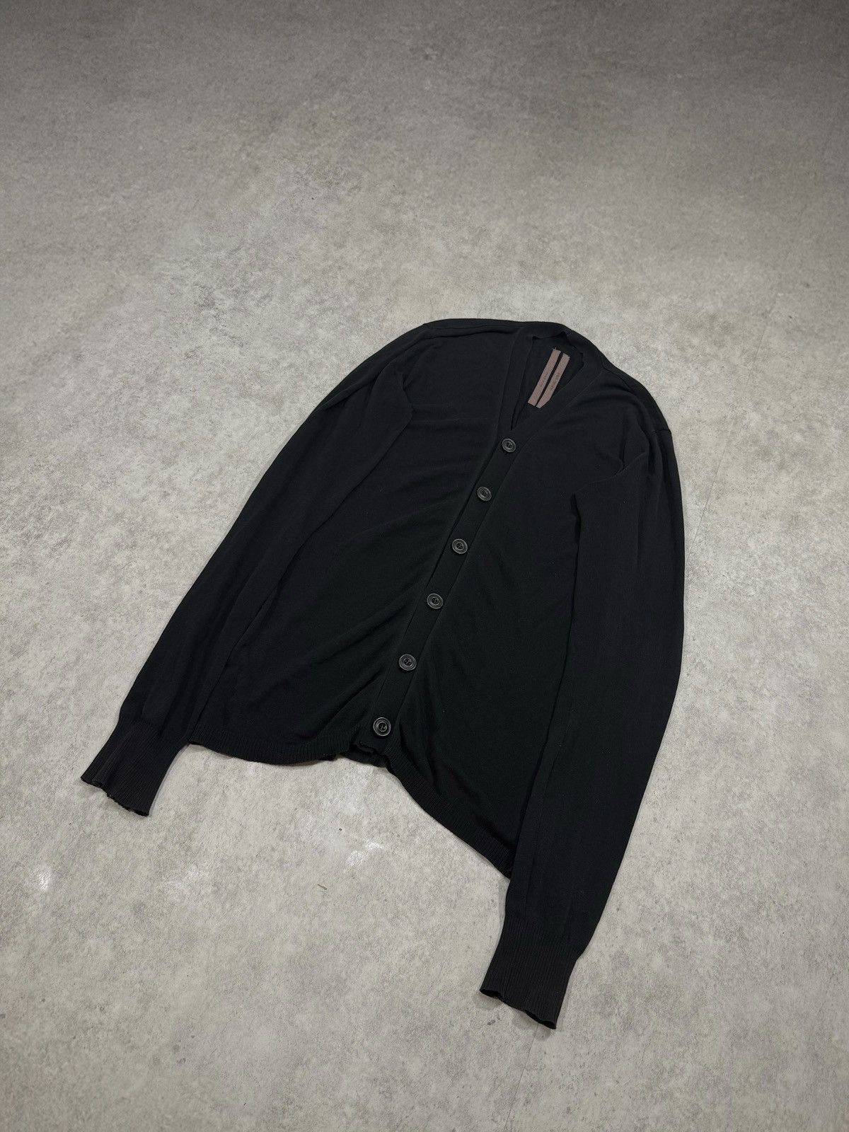 Rick Owens Rick Owens mainline black cardigan from 2013 archive Size US S / EU 44-46 / 1 - 1 Thumbnail