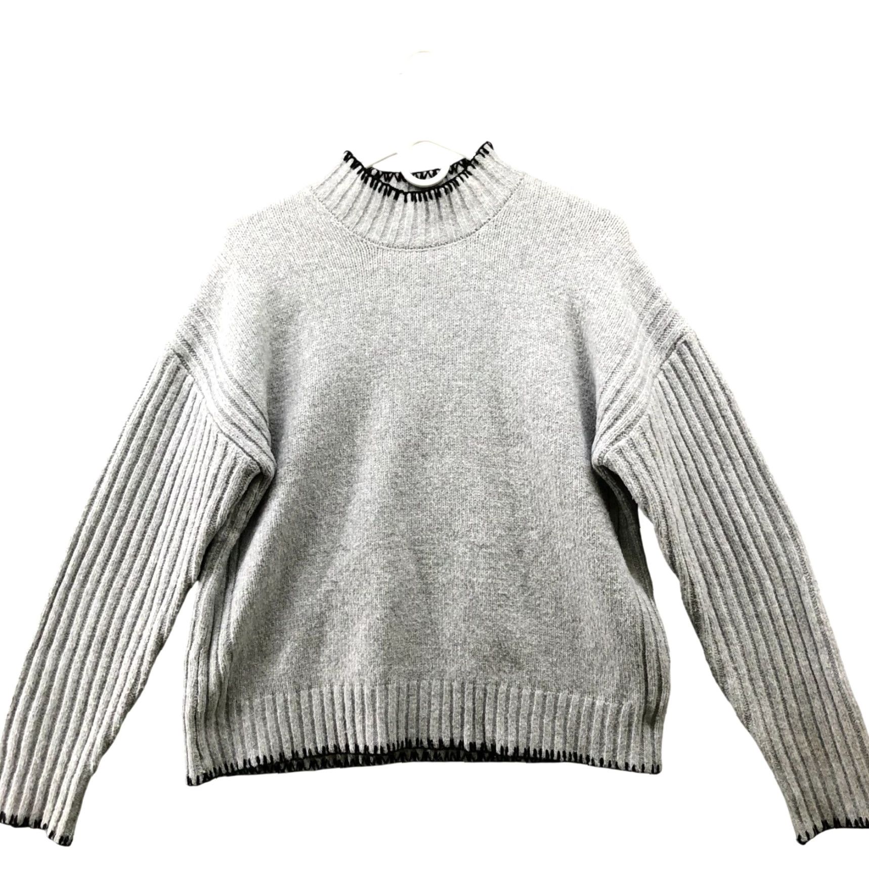 Joie Joie High Neck Sweater Womens S Gray Pullover Knit Size S / US 4 / IT 40 - 2 Thumbnail