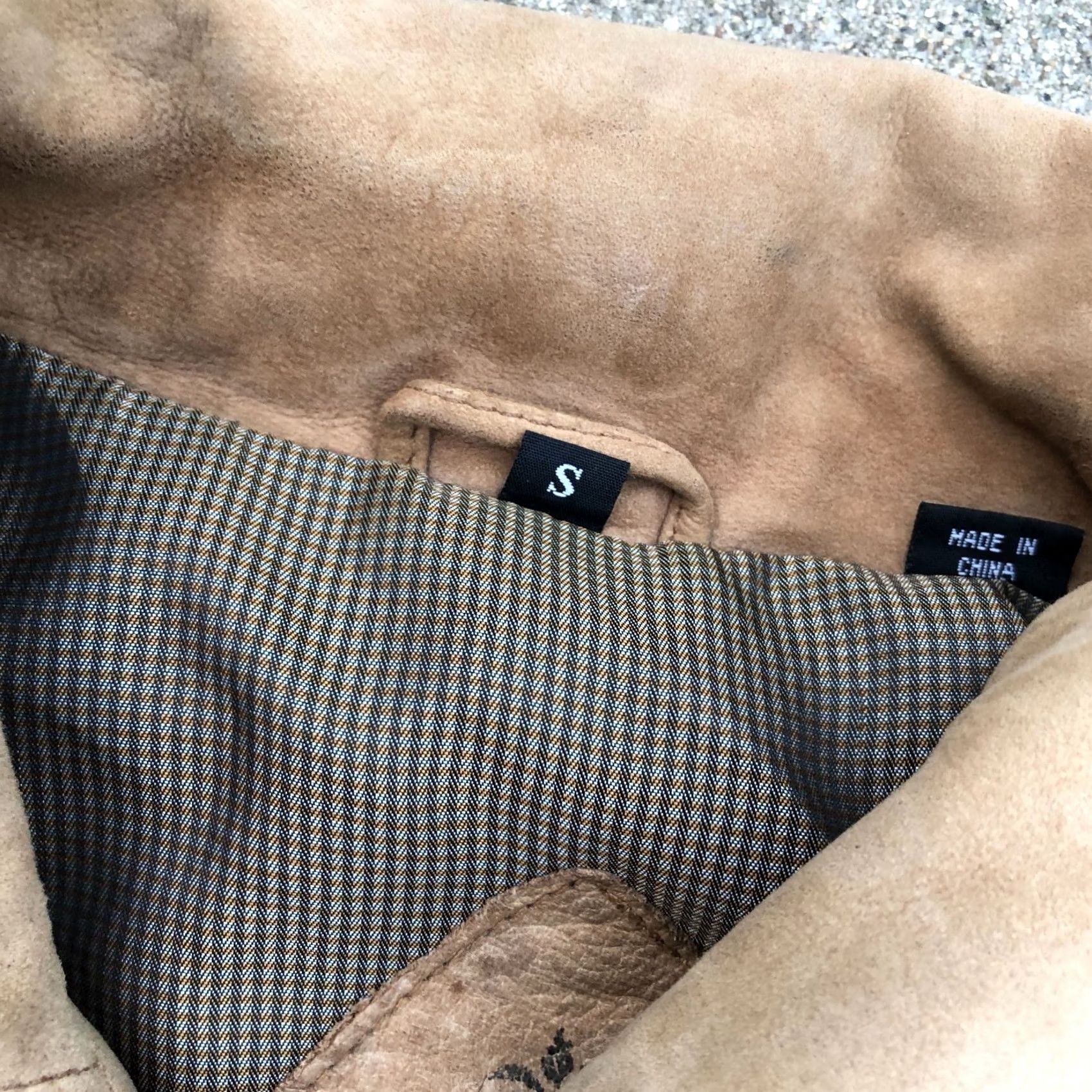 The Territory Ahead VTG THE TERRITORY AHEAD Leather Suede Coat Jacket Men's SMALL Tan Retro Jacket Mens Small Tan Leather Suede Coat Size US S / EU 44-46 / 1 - 6 Thumbnail