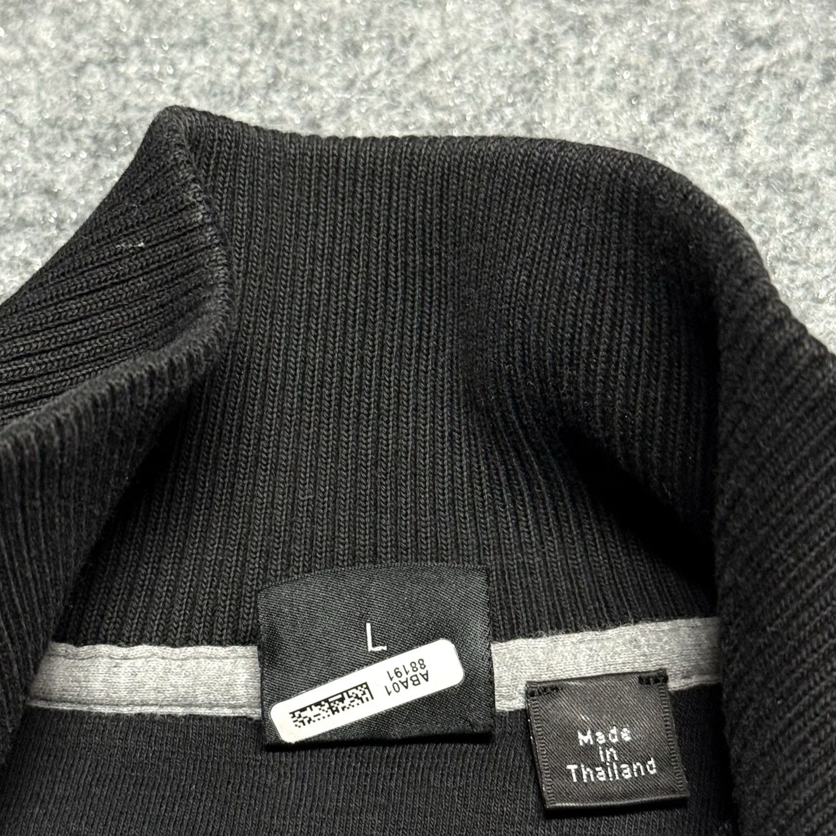 Hugo Boss HUGO BOSS Sweater Mens Large Black 1/4 Zip Sondrio Pullover Knit Sweatshirt Mock Neck Logo Zipper Size US L / EU 52-54 / 3 - 7 Thumbnail