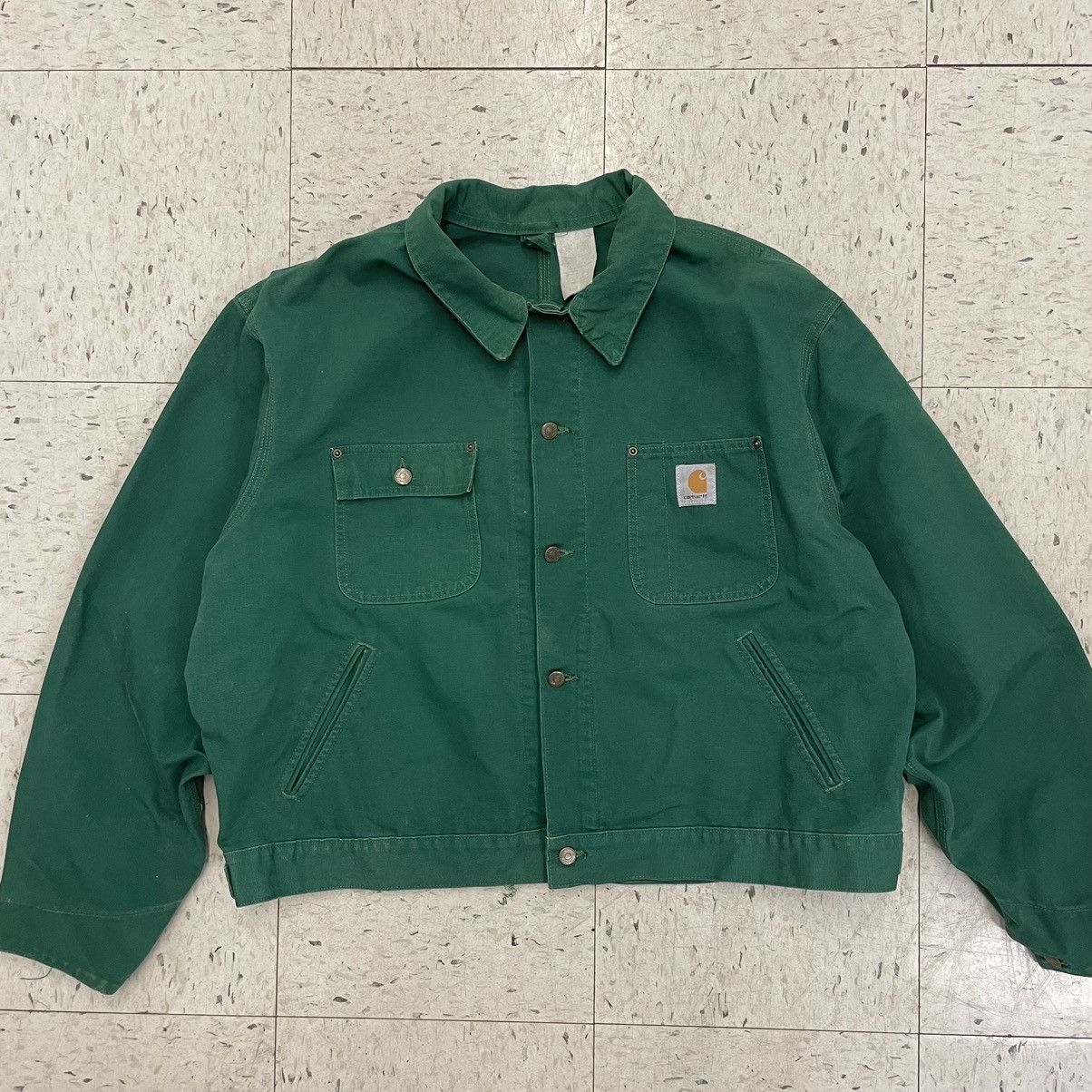 Carhartt × Vintage Chore Jacket JU1058 Unlined Trucker Canvas