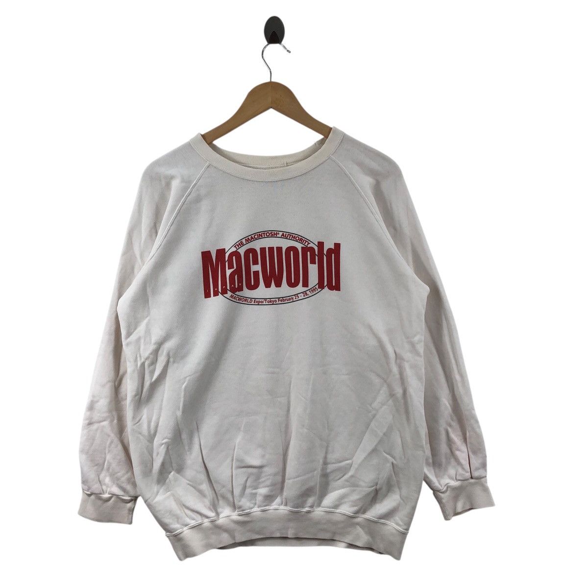 TechnoMarine Vintage 90s TECHNOLOGY MACKINTOSH MACWORLD Sweatshirt Size US L / EU 52-54 / 3 - 1 Thumbnail