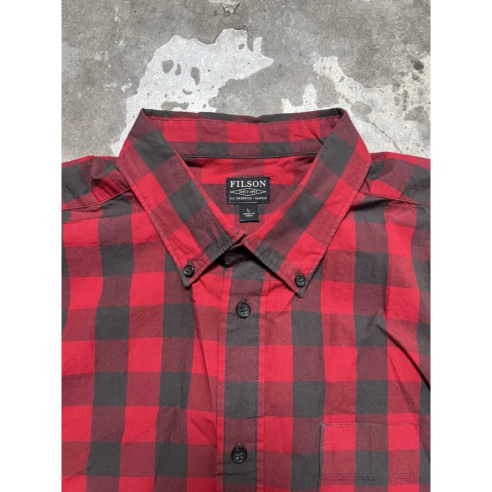 Filson Filson Shirt Mens L Red Plaid Outdoors Cabincore Quality Size US L / EU 52-54 / 3 - 3 Thumbnail