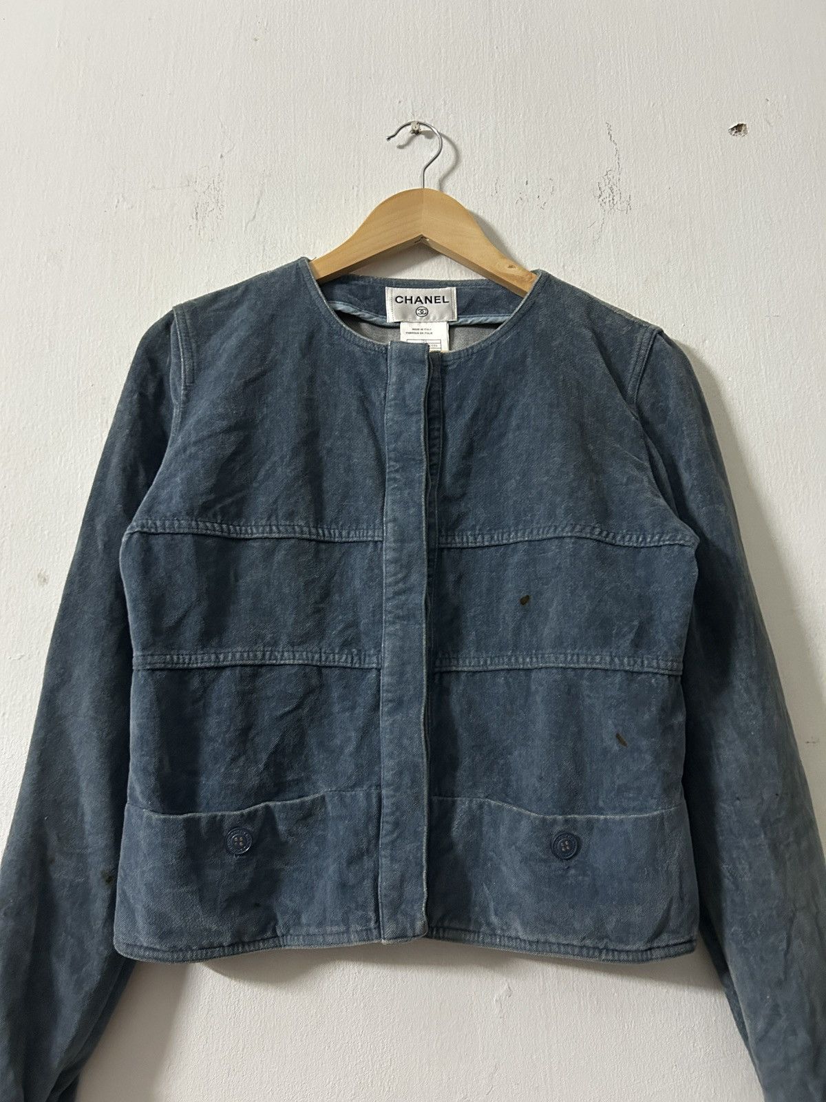 Chanel Vintage Chanel denim colourway jacket Size S / US 4 / IT 40 - 2 Thumbnail