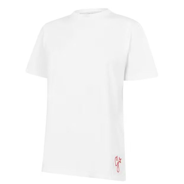 Golden Goose o1g2r1mq1024 Logo Cotton T-Shirt in White Size XS / US 0-2 / IT 36-38 - 3 Thumbnail