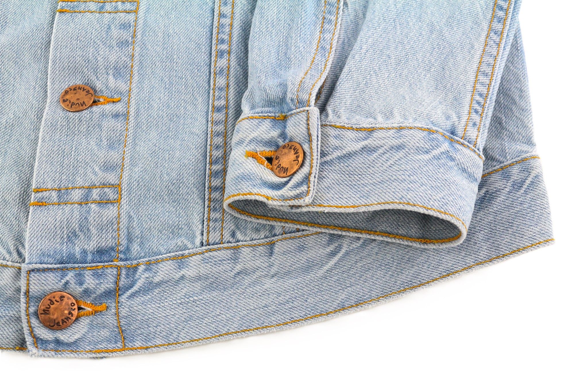 Nudie Jeans PERRY S Saltwater Shades Polo Neck Denim Jacket 82444 Size US S / EU 44-46 / 1 - 5 Thumbnail