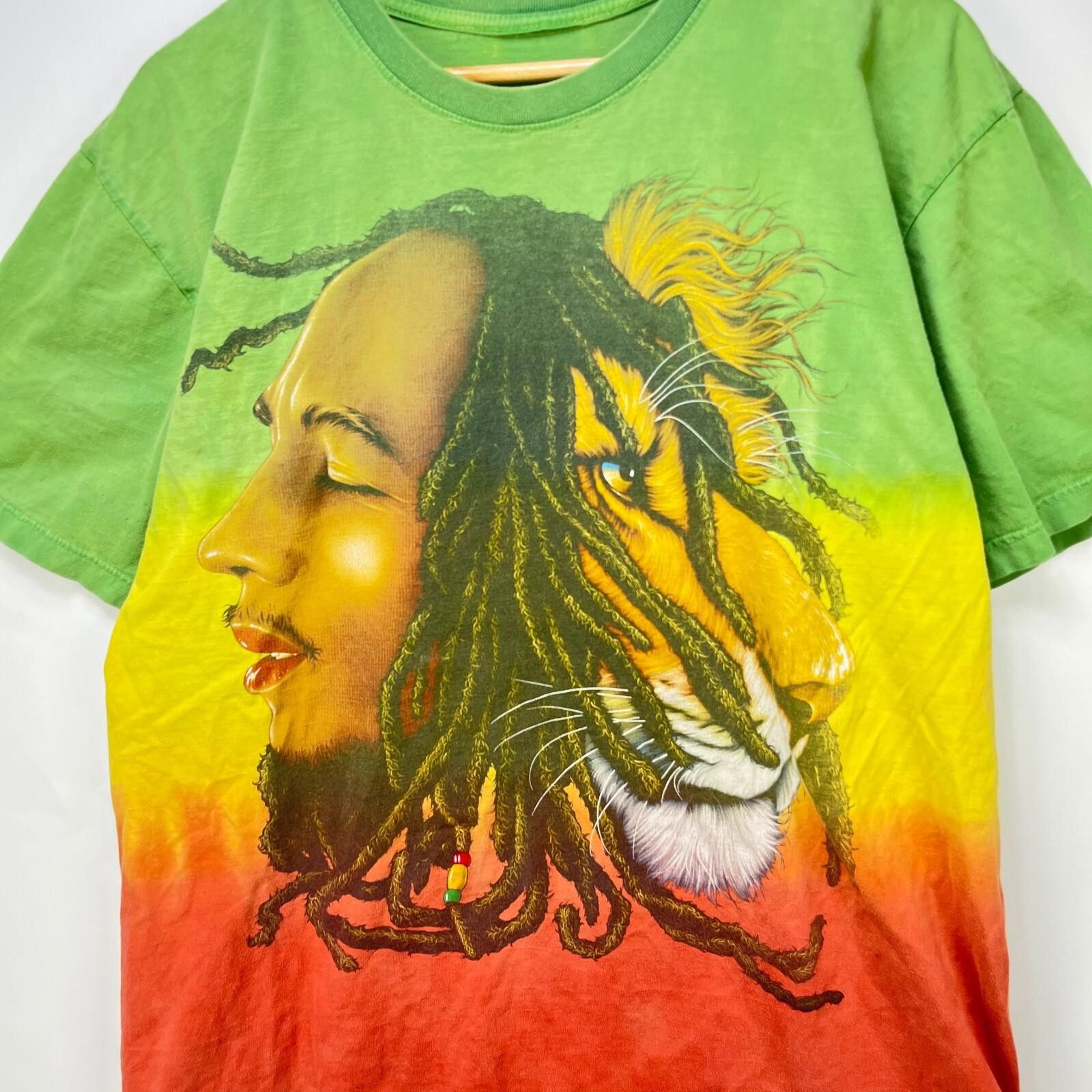Bob Marley Vintage Bob Marley Double-Sided Rasta Lion T-Shirt Y2K XL Size US XL / EU 56 / 4 - 2 Thumbnail