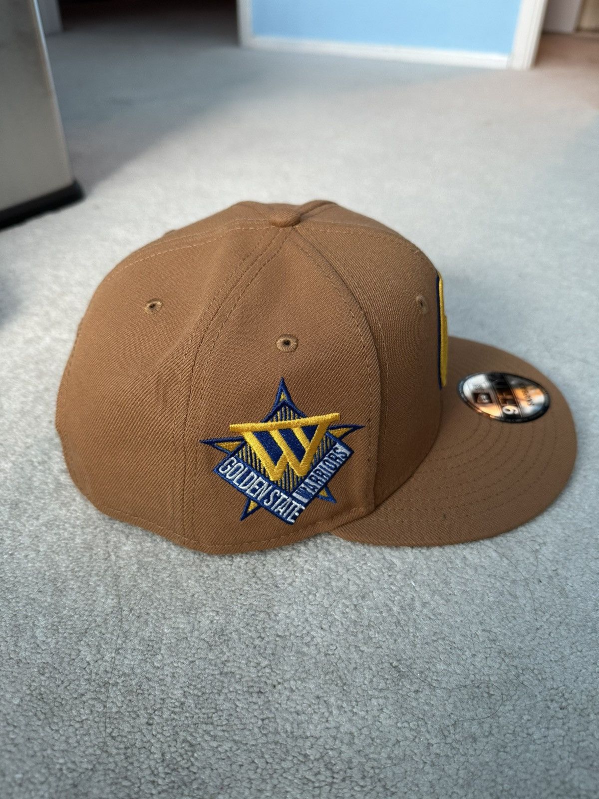 New Era Golden State Warriors New Era snapback hat (Brown, Tan) Size ONE SIZE - 2 Thumbnail