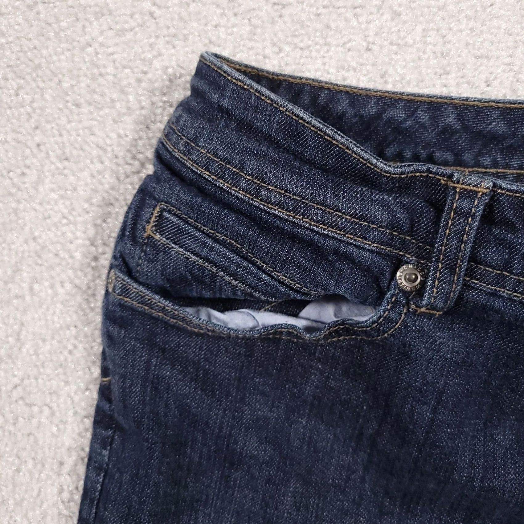 Vintage Chico'S Platinum Jeans Womens 2 US Large 14 Mid-Rise Denim 34X27 Straight Leg - Vintage - Blue Size 24" / US 00 / IT 34 - 4 Thumbnail