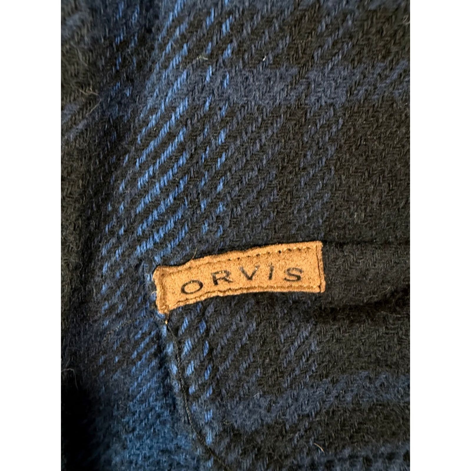 Orvis Orvis Flannel Shirt Jacket Mens M Blue Black Plaid Button-Up Long Sleeve Size US M / EU 48-50 / 2 - 6 Thumbnail