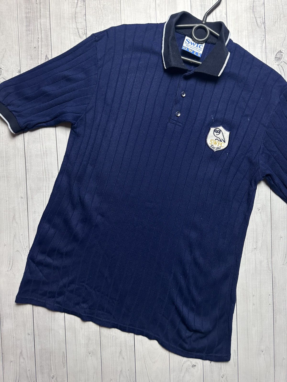 Vintage Vintage Sheffield United soccer polo size M navy rare Size US M / EU 48-50 / 2 - 2 Thumbnail