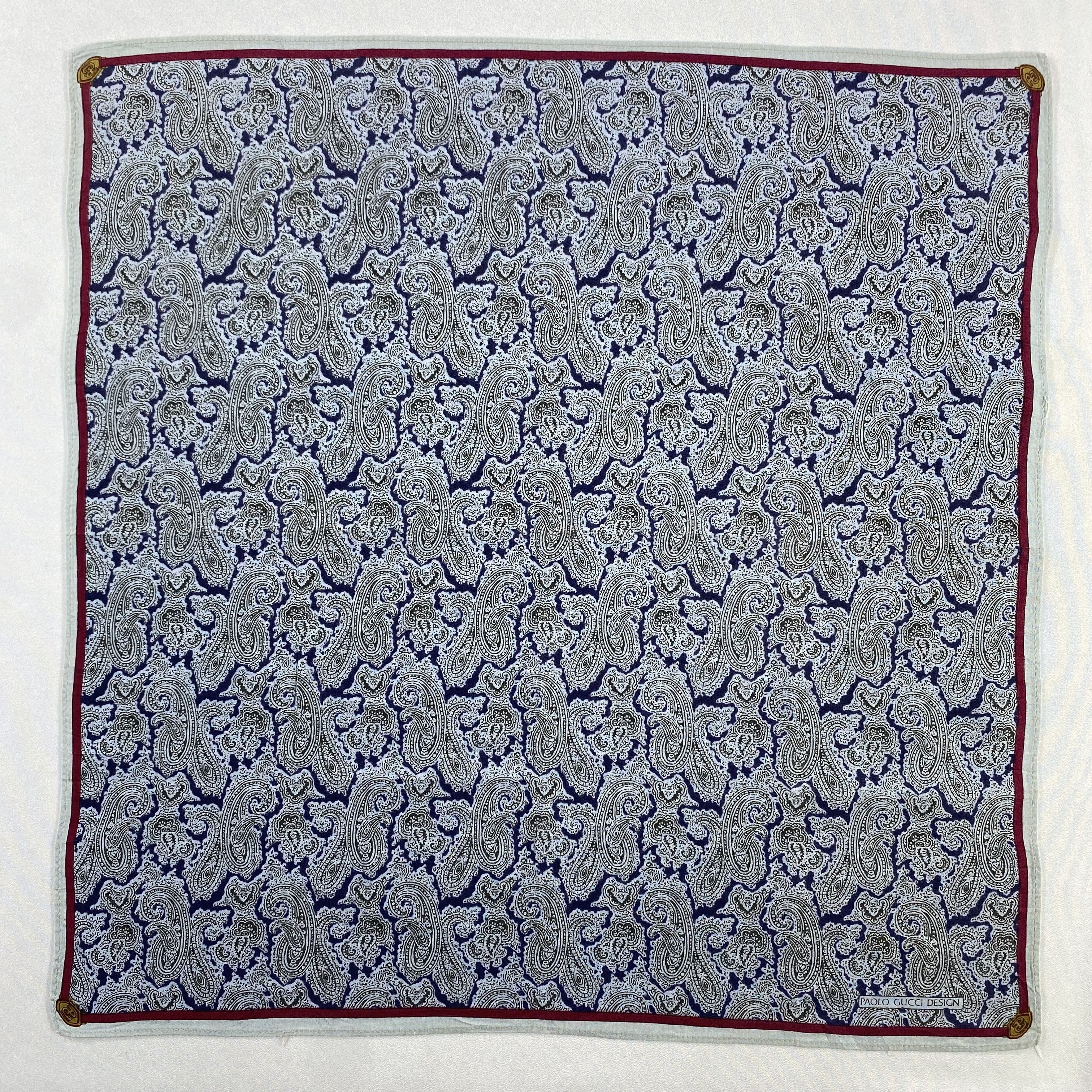 Paolo Gucci × Vintage Paolo Gucci Handkerchief / Neckerchief / Bandana-P1662 Size ONE SIZE - 1 Thumbnail