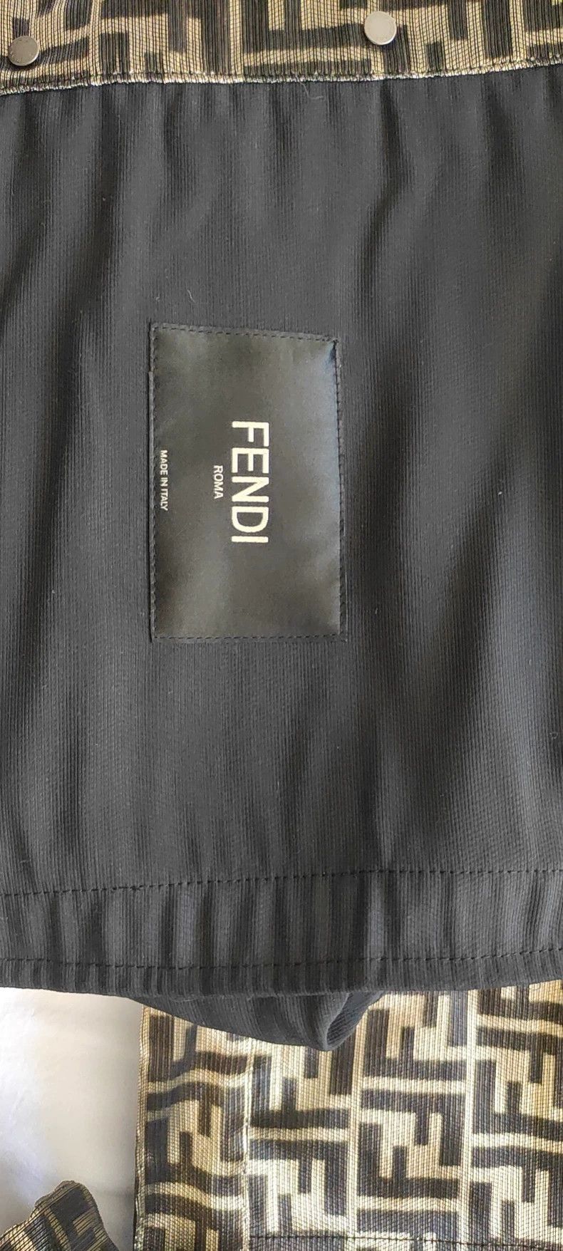 Fendi Fendi Metallic Logo Overshirt Size US XL / EU 56 / 4 - 5 Thumbnail