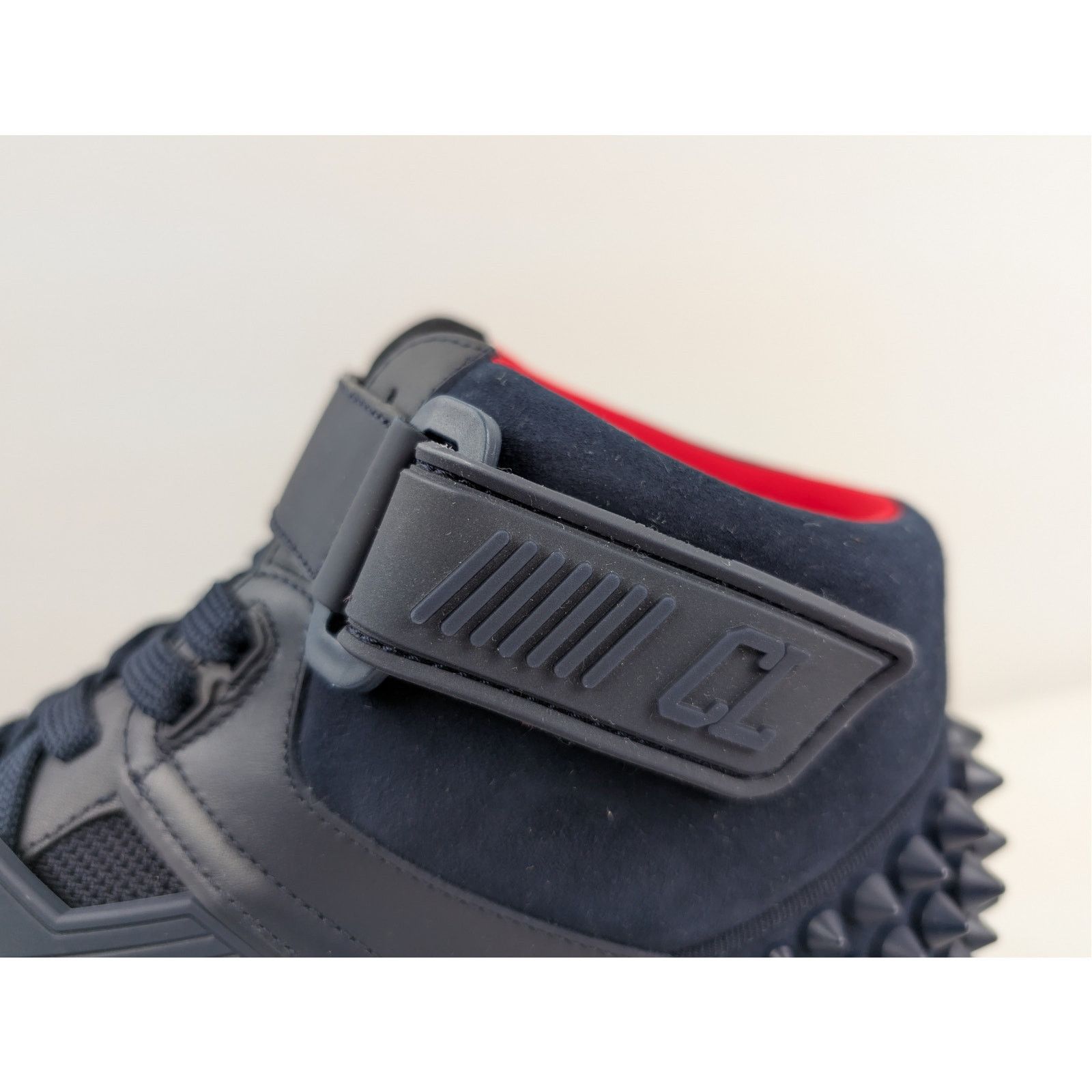 Christian Louboutin o1rshd1 Astroloubi Mid Flat Sneakers in Marine Blue 45 Size US 12 / EU 45 - 13 Thumbnail