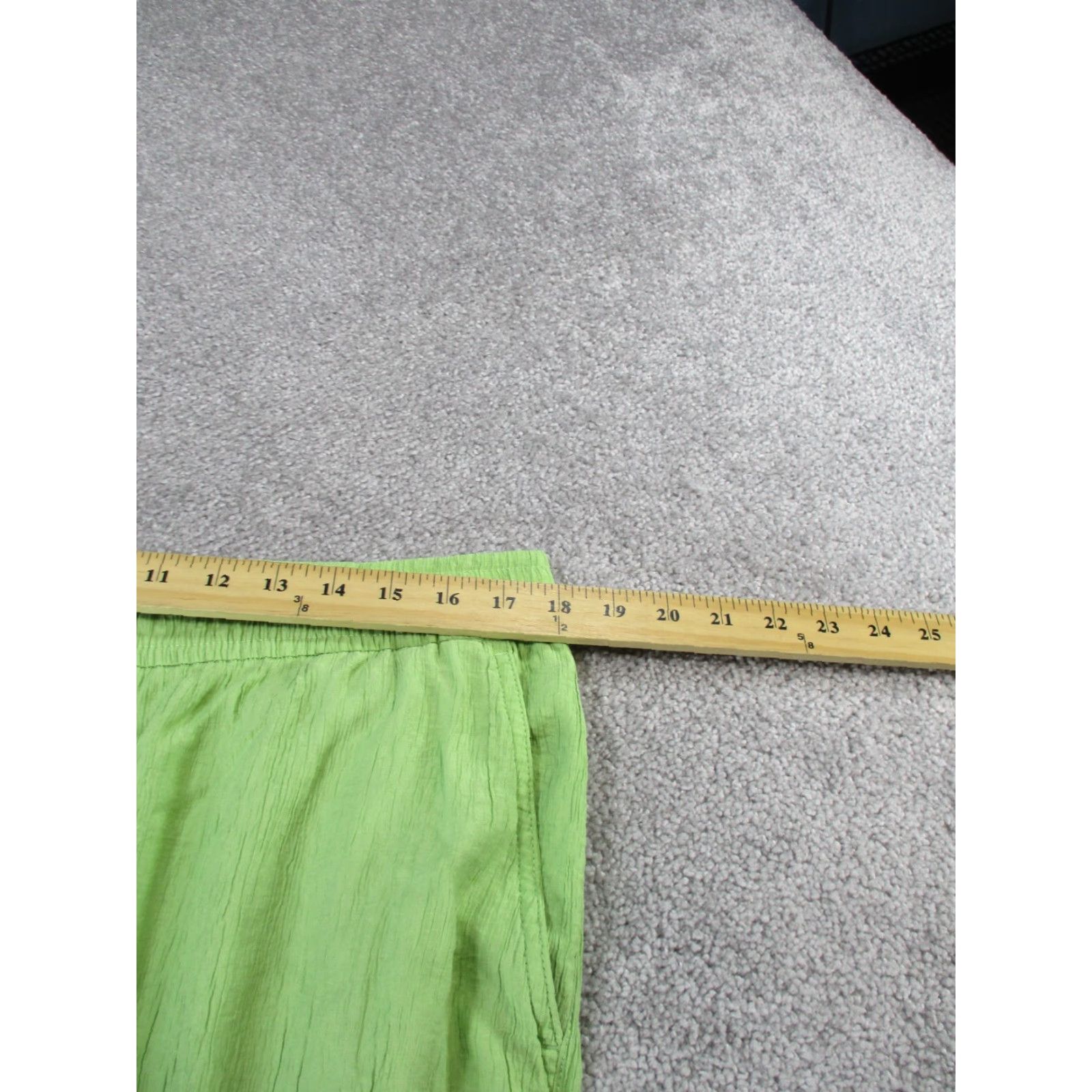 Madewell Madewell Pants Womens 2XL Crinkled Crepe Straight Leg Crop Green Size 40" / US 18 - 6 Thumbnail